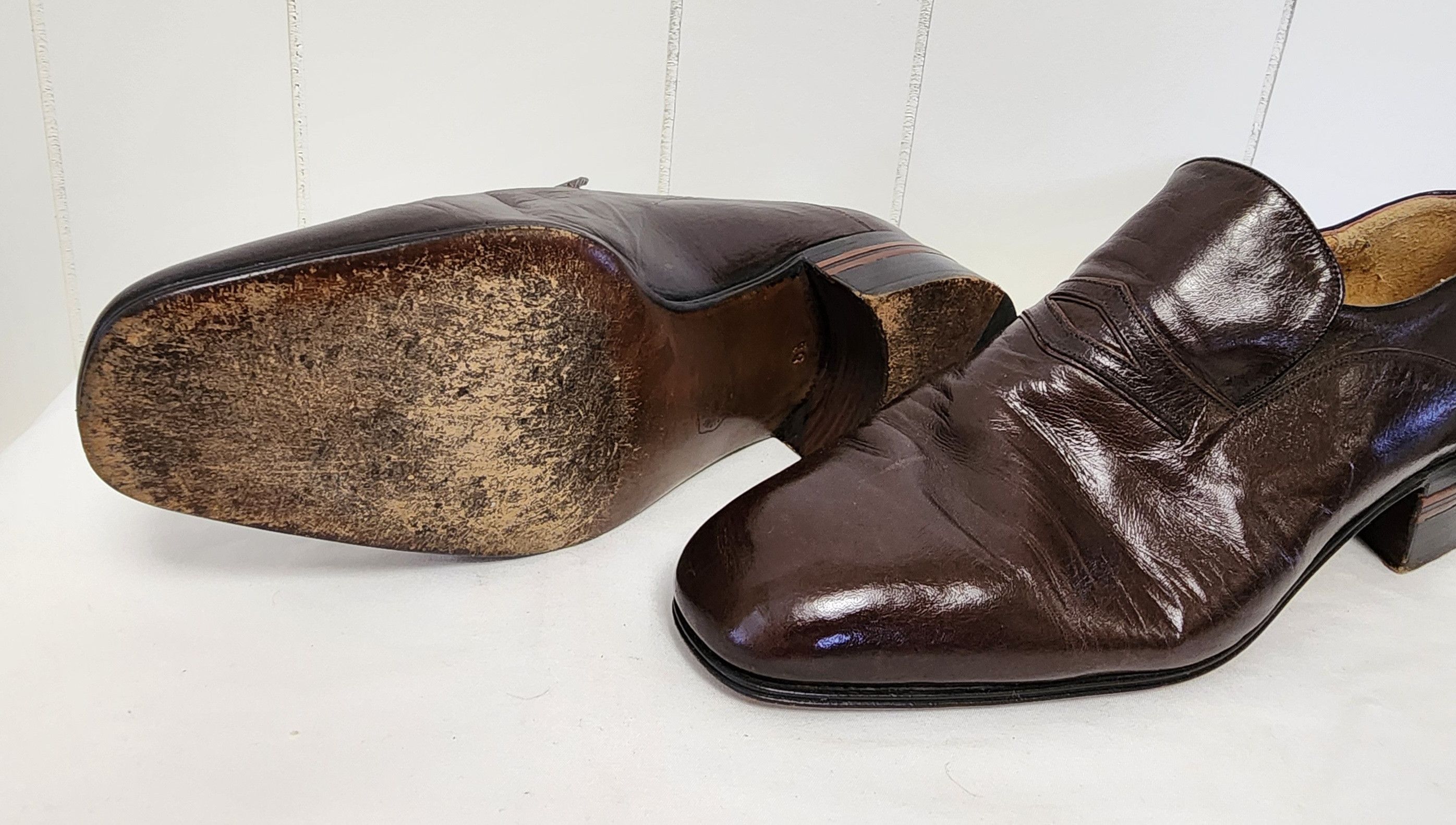 BIJAN Bijan Beverly Hills shoes 8.5 men's brown leather loafers Size US 8.5 / EU 41-42 - 9 Thumbnail