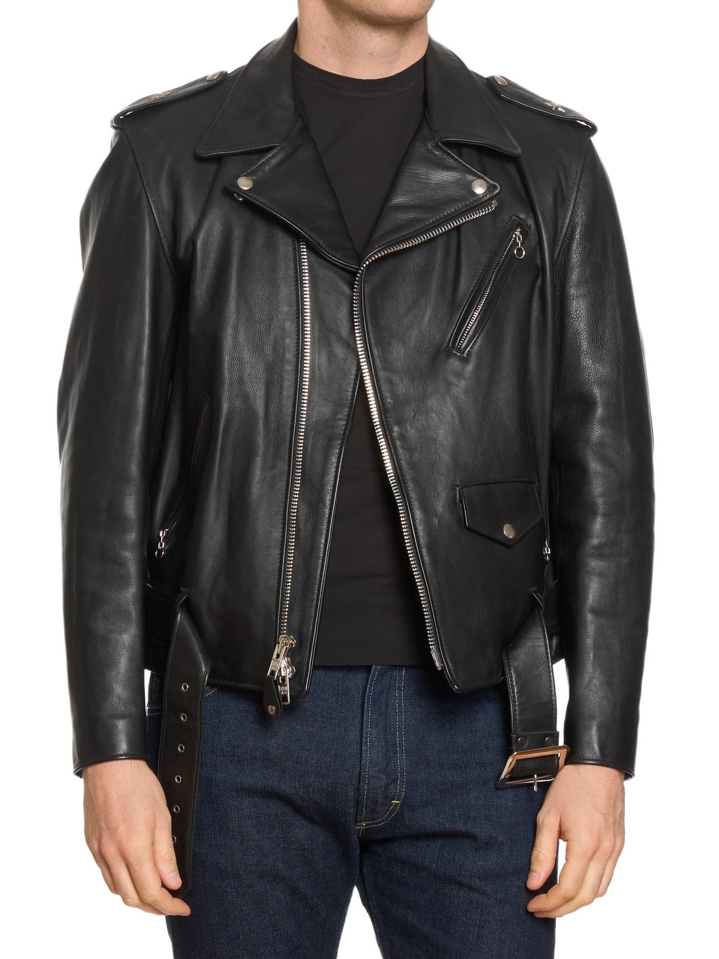 Mastermind Japan MASTERMIND Japan x SCHOTT Black Leather "One Star" Jacket Size US L / EU 52-54 / 3 - 1 Thumbnail