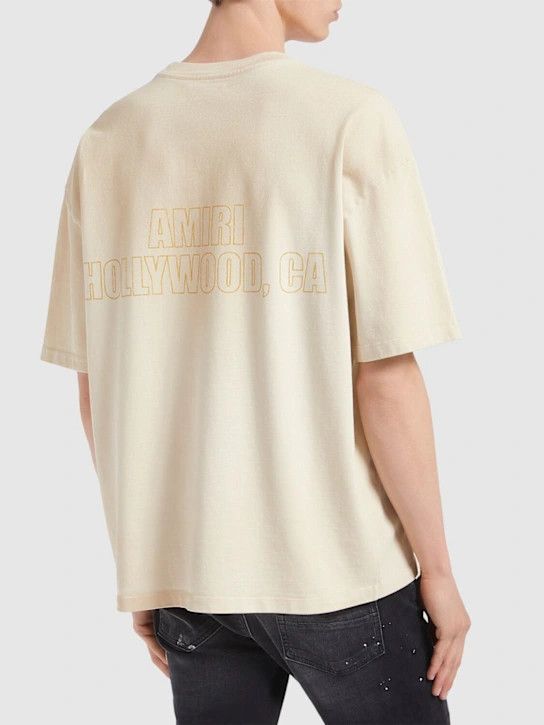 Amiri o1lsvrm0425 Vintage MA Eagle OS t-Shirt in Alabaster Size US XXL / EU 58 / 5 - 4 Thumbnail