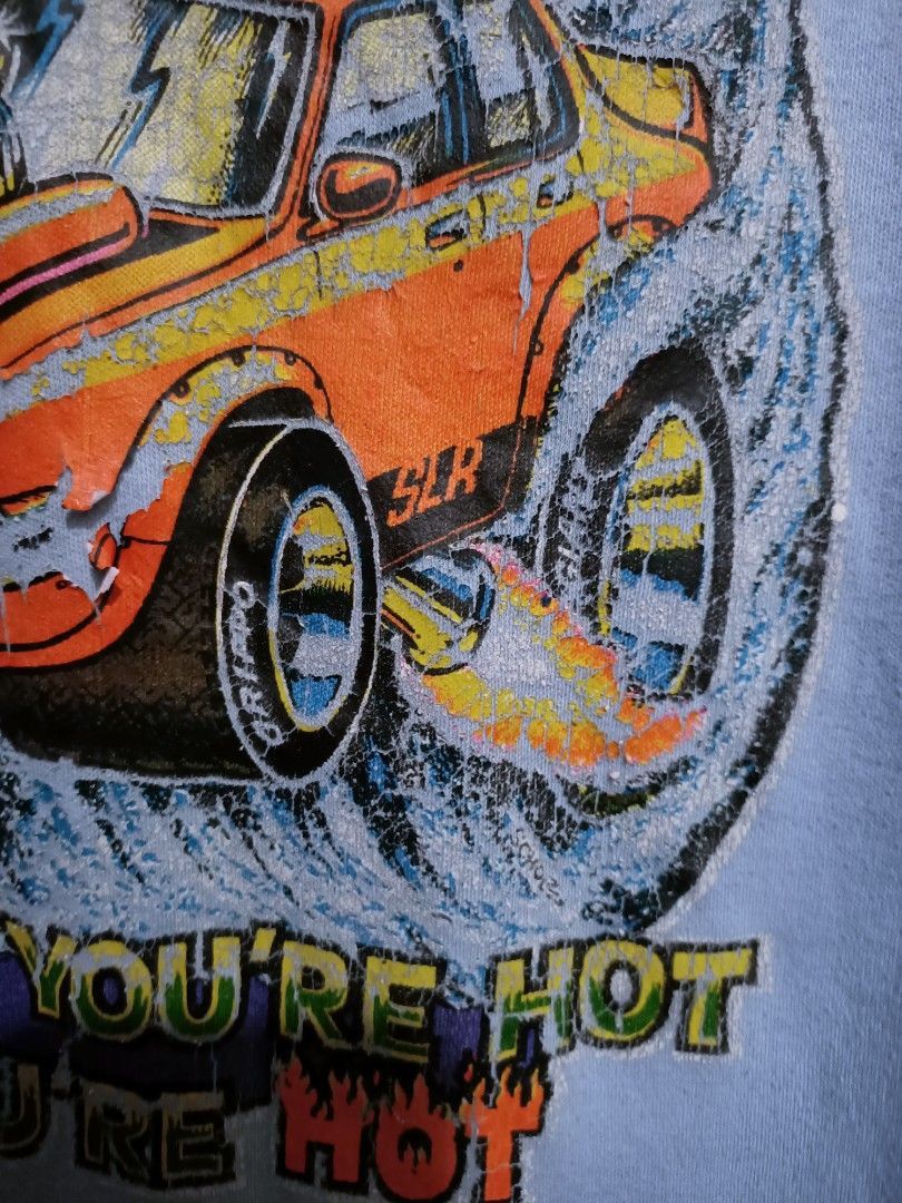 Vintage Vintage 70s hotwheel muscle car x bvd iron on shirt Size US M / EU 48-50 / 2 - 4 Thumbnail