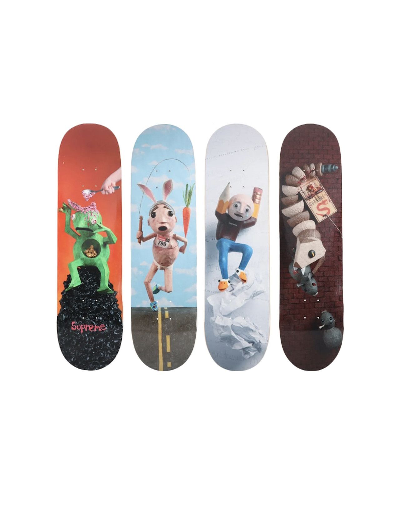 Supreme Supreme Mike Hill Skateboard Deck 4 set Grailed