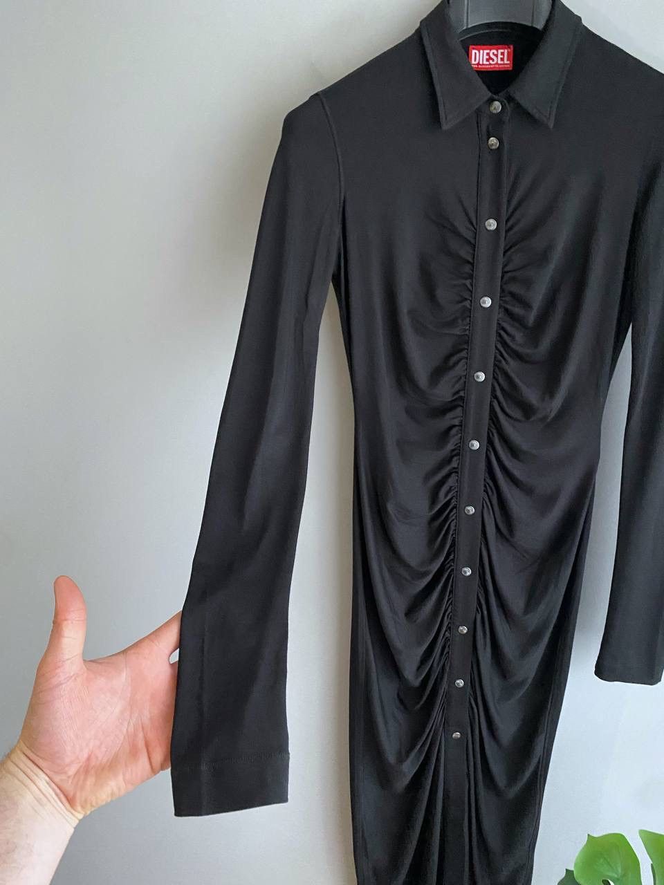 Diesel Diesel D-Artemis Women's Black Knit Maxi Dress, Size S Size S / US 4 / IT 40 - 4 Thumbnail