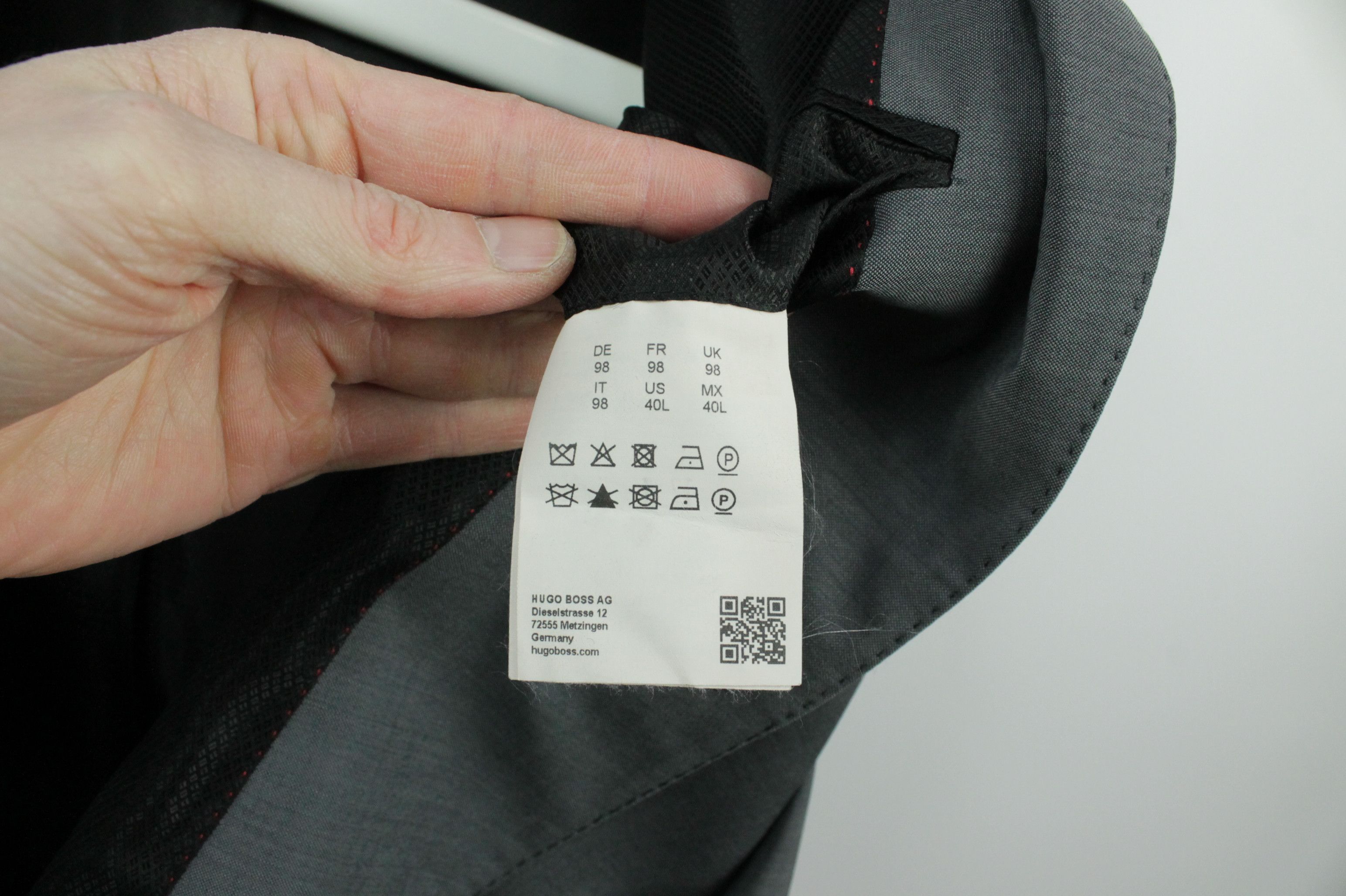 Hugo Boss Hugo Boss C-Jeffery/C-Simmons Gray Wool Formal Suit Men's Size 40L - 12 Thumbnail