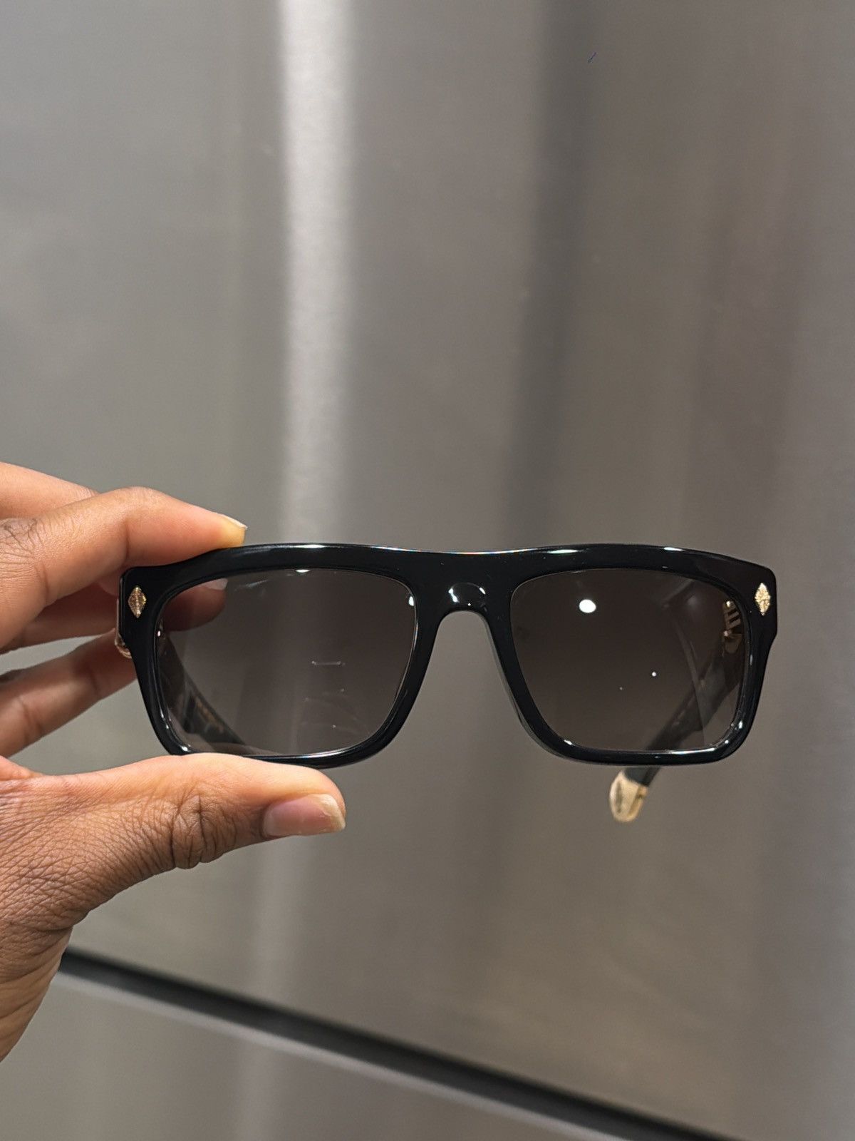 Chrome Hearts Gold Sluss bussin II 2 sunglasses Size ONE SIZE - 4 Thumbnail