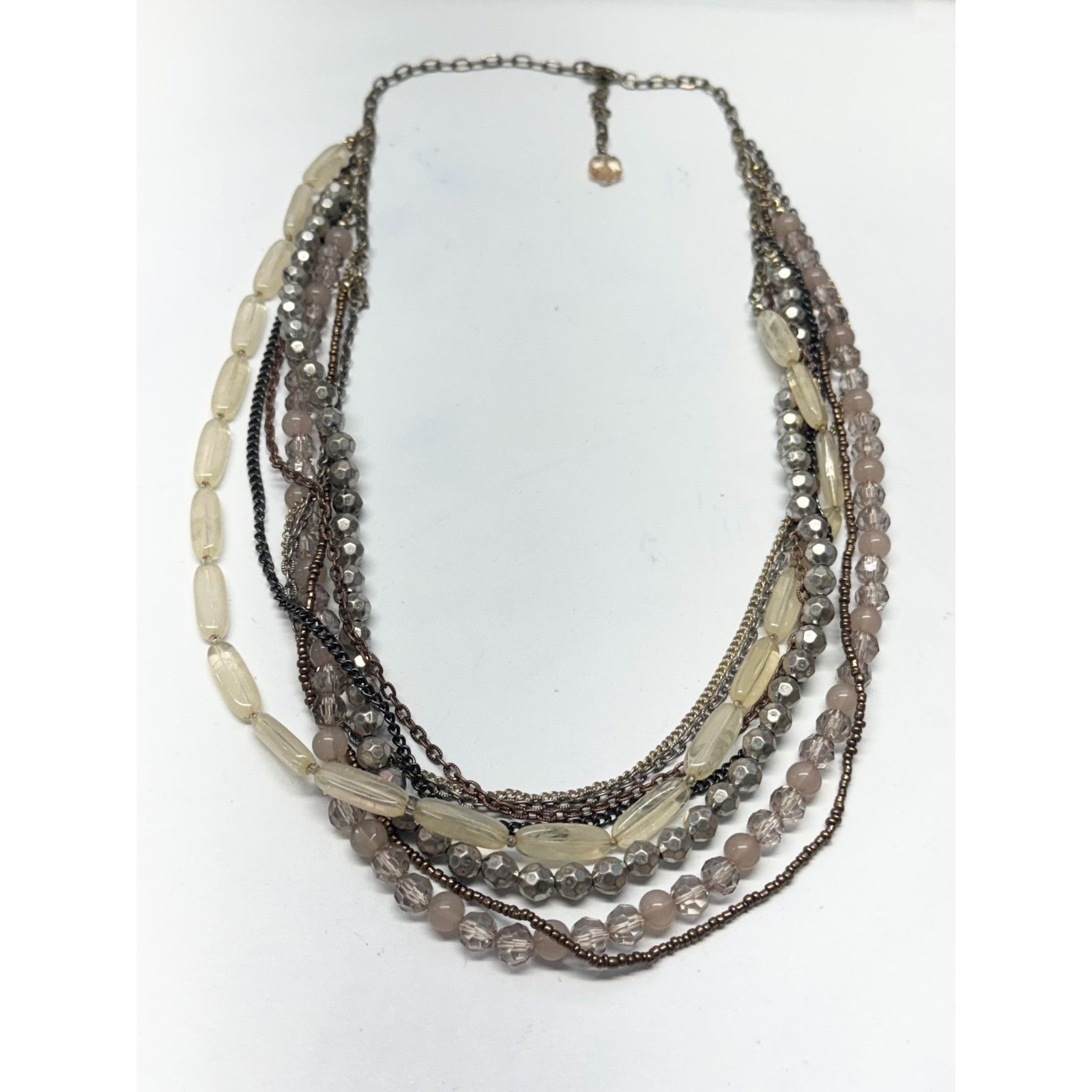 Vintage Vintage multi strand beaded chain necklace Size ONE SIZE - 4 Thumbnail