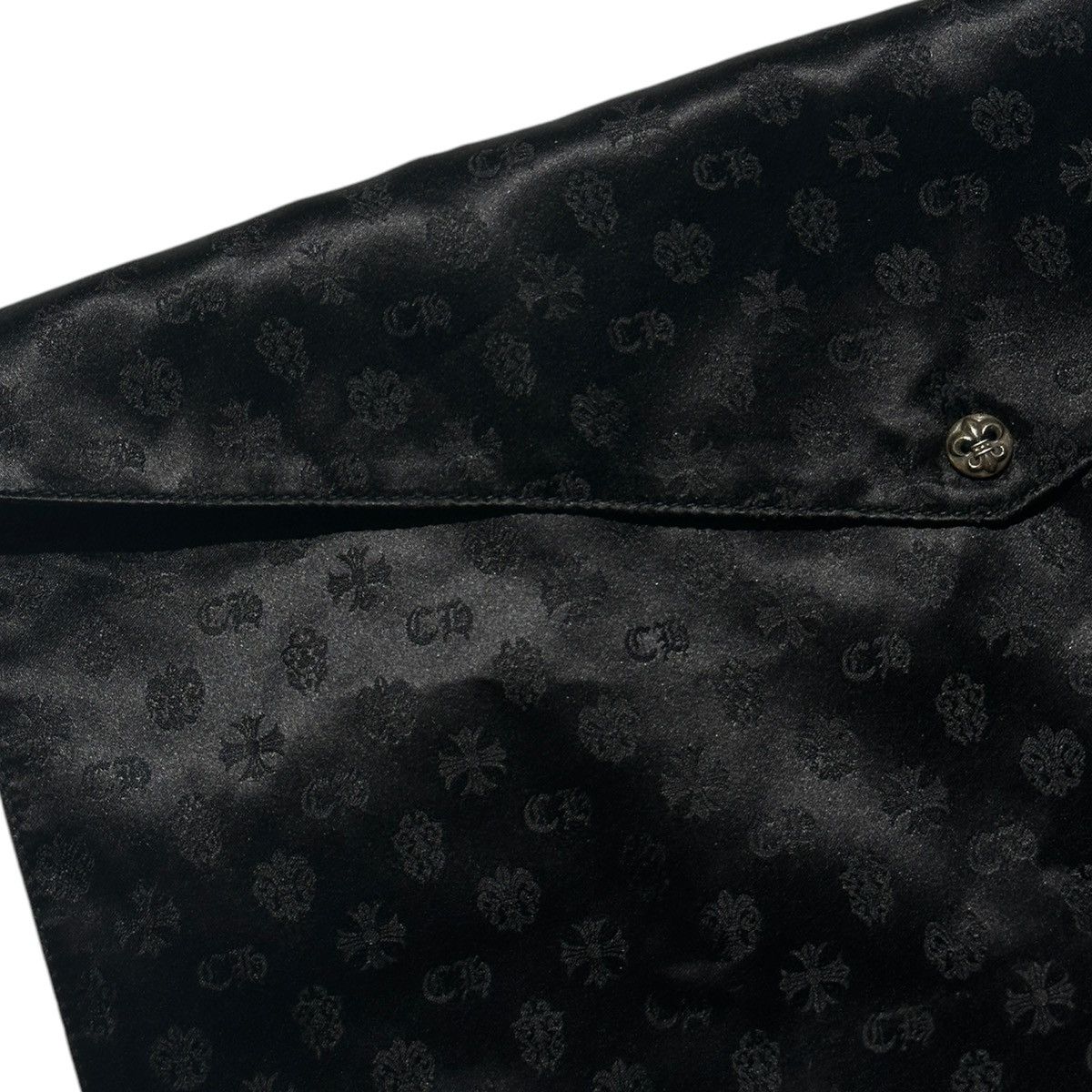 Chrome Hearts 100% silk envelope toiletry/travel clutch pouch Size ONE SIZE - 2 Thumbnail