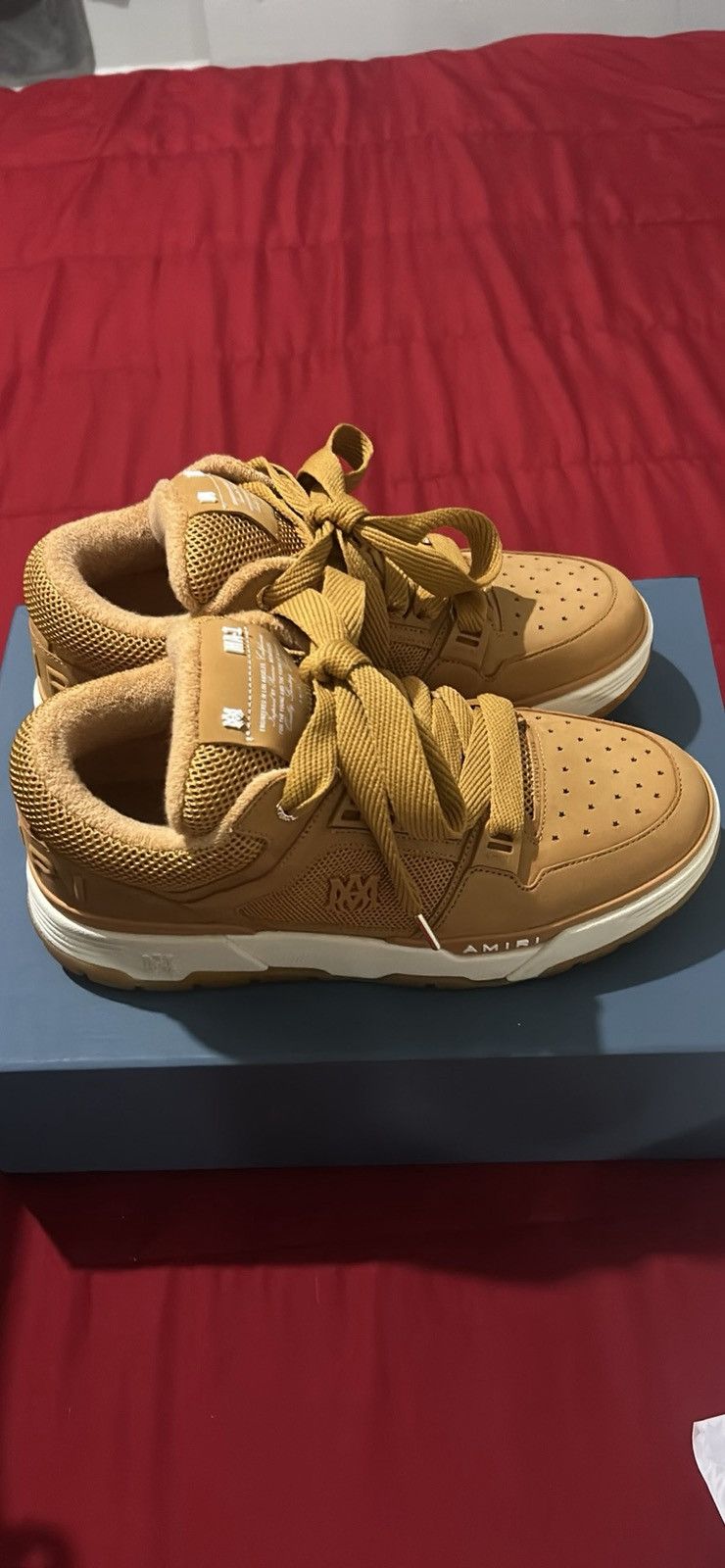 Amiri Amiri NUBUCK MA-1 “Wheat” Size US 12 / EU 45 - 8 Thumbnail