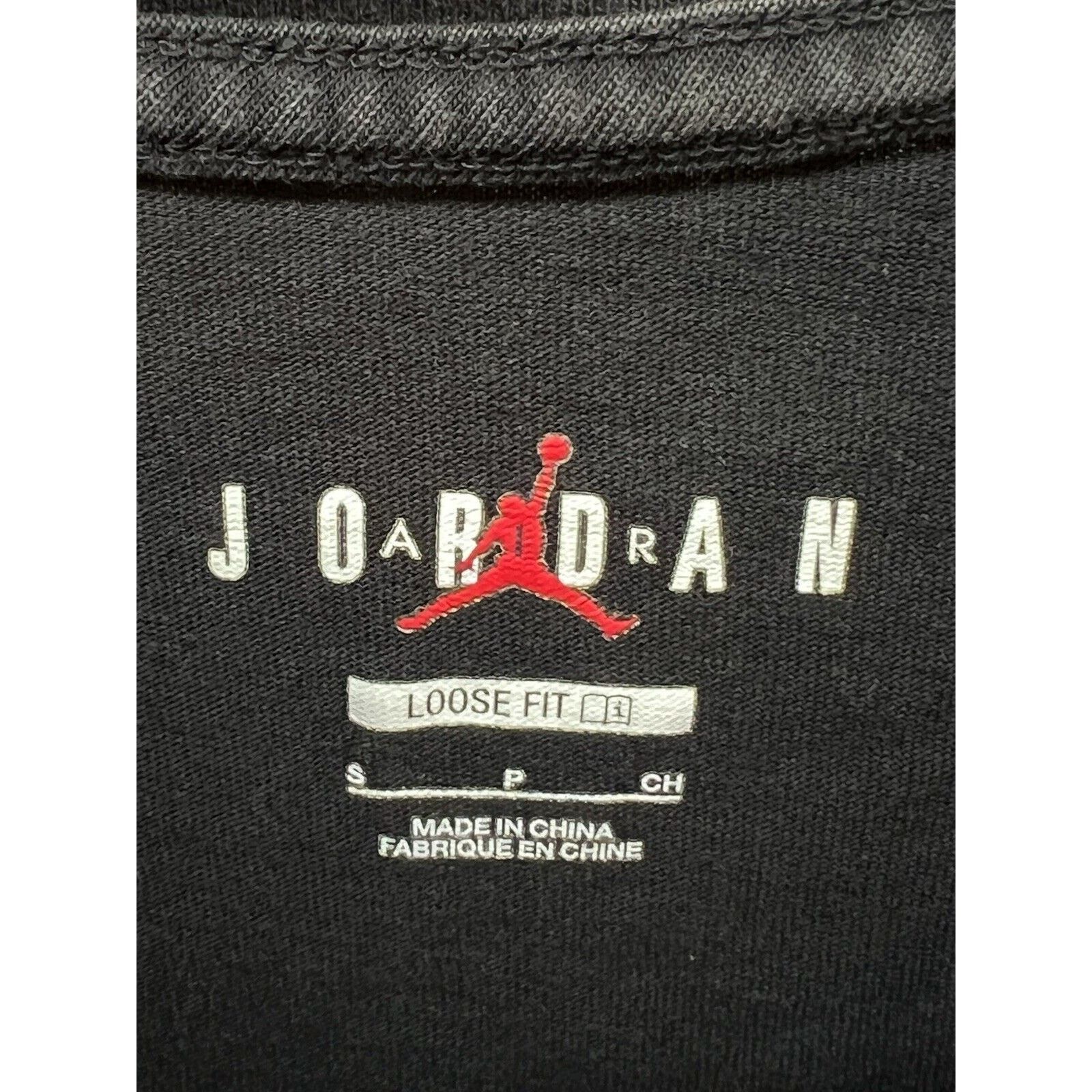 Nike Air Jordan Heritage Graphic T-Shirt Black FB5137-010 Small Size S / US 4 / IT 40 - 3 Thumbnail