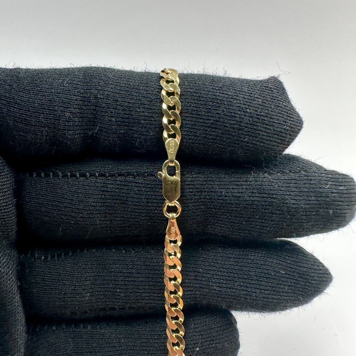 Other Gold Chain 14K Gold Vermeil Cuban Chain 4mm 20 Inches Size ONE SIZE - 4 Thumbnail