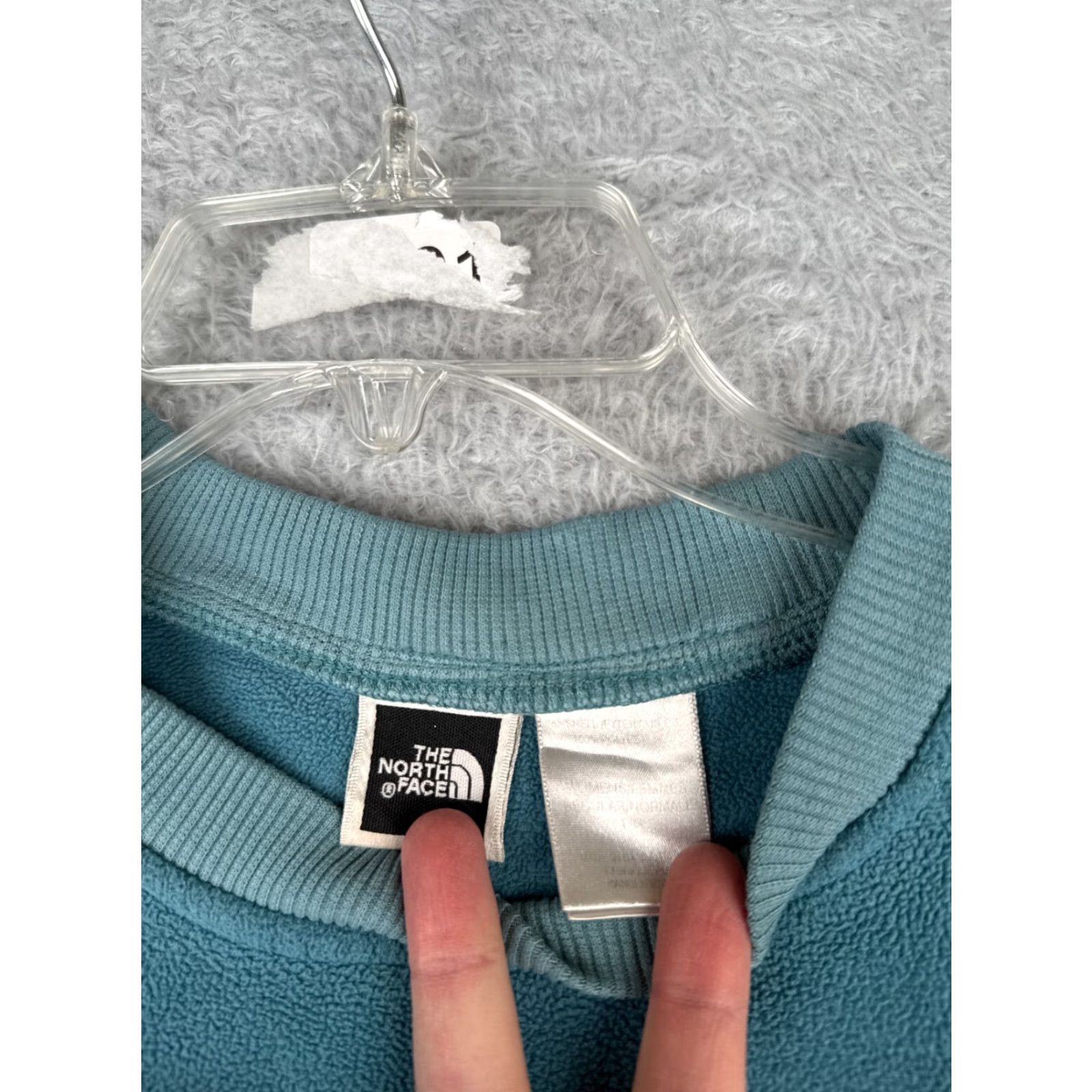 The North Face VINTAGE The North Face Sweater Shirt Womens Medium Teal Pullover Fleece Sweatshirt Crew Neck – Logo Pocket .co? Size M / US 6-8 / IT 42-44 - 7 Thumbnail