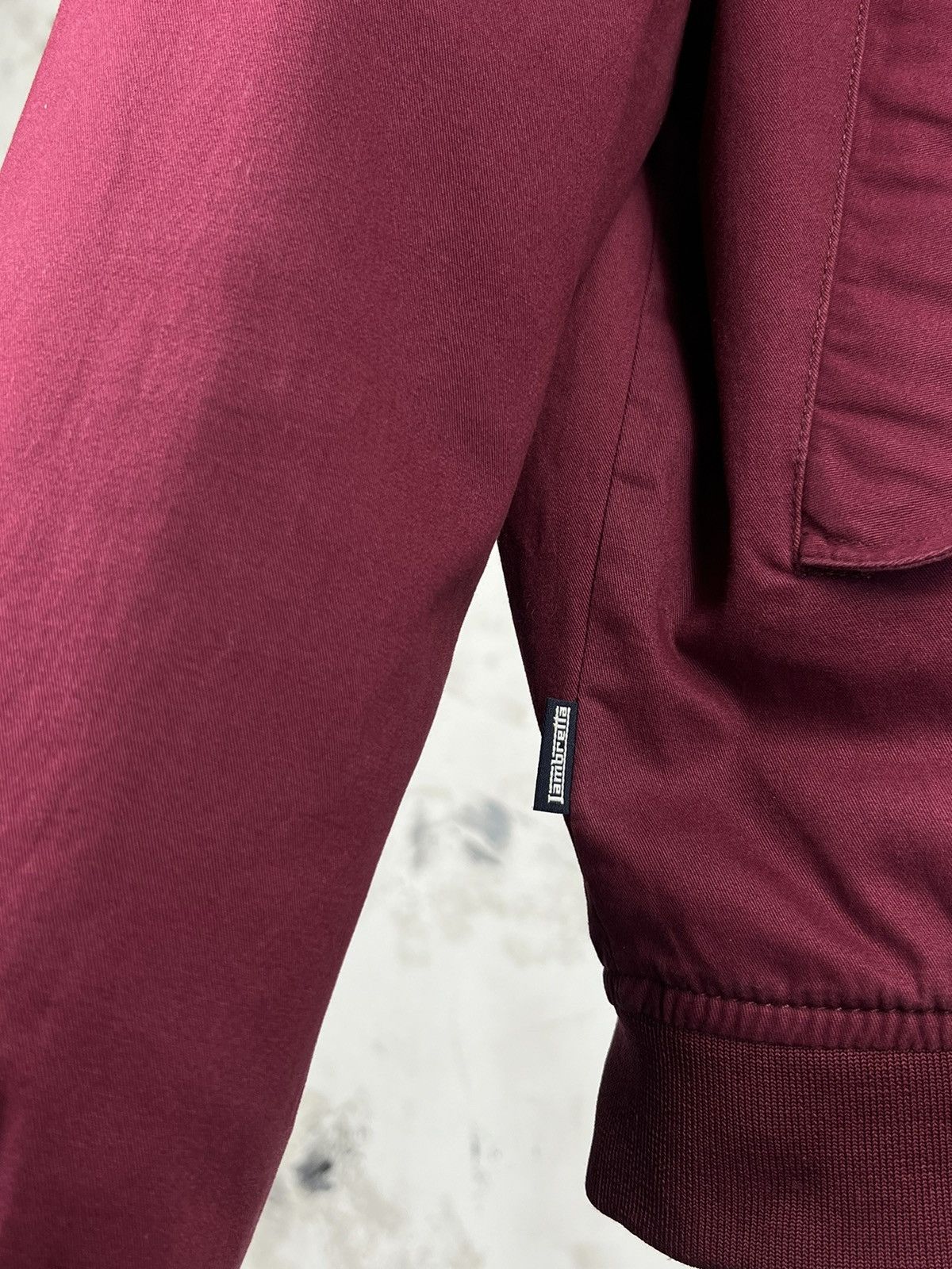 Lambretta Vintage Lambretta Burgundy Bomber Jacket Size L Size US L / EU 52-54 / 3 - 7 Thumbnail