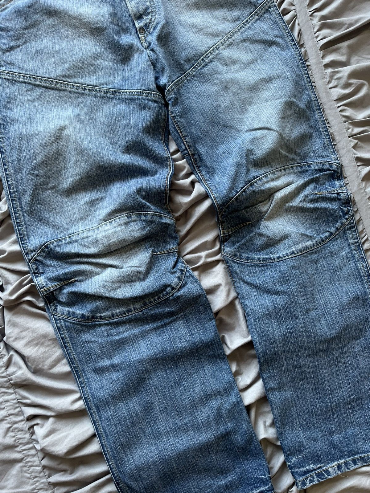 G-Star Vintage G-Star Raw Denim Double Knee Y2K Washed Baggy Size US 32 / EU 48 - 8 Thumbnail