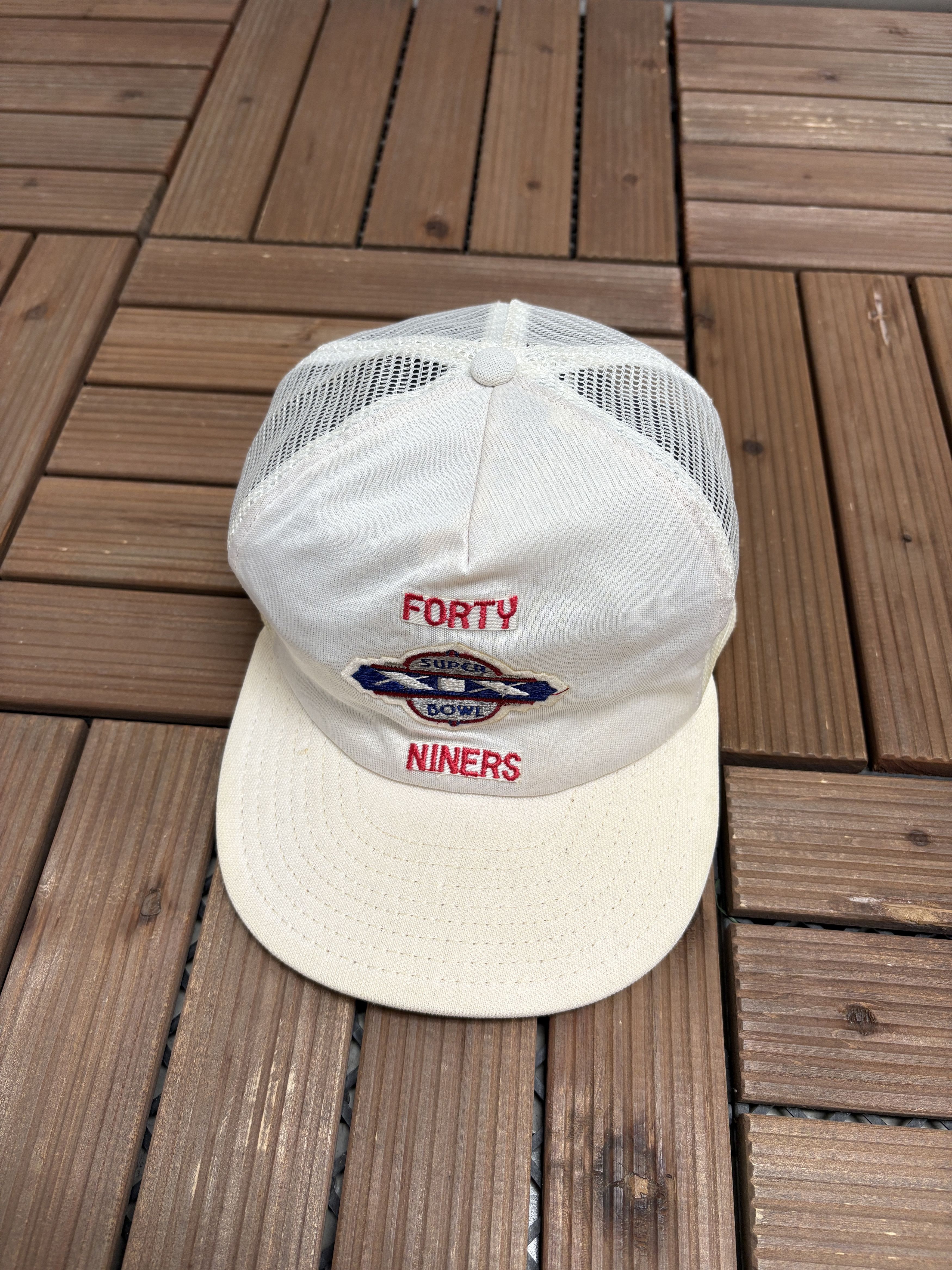 Vintage San Francisco 49ers Super Bowl XIX Vintage Snap Back Hat Size ONE SIZE - 1 Thumbnail