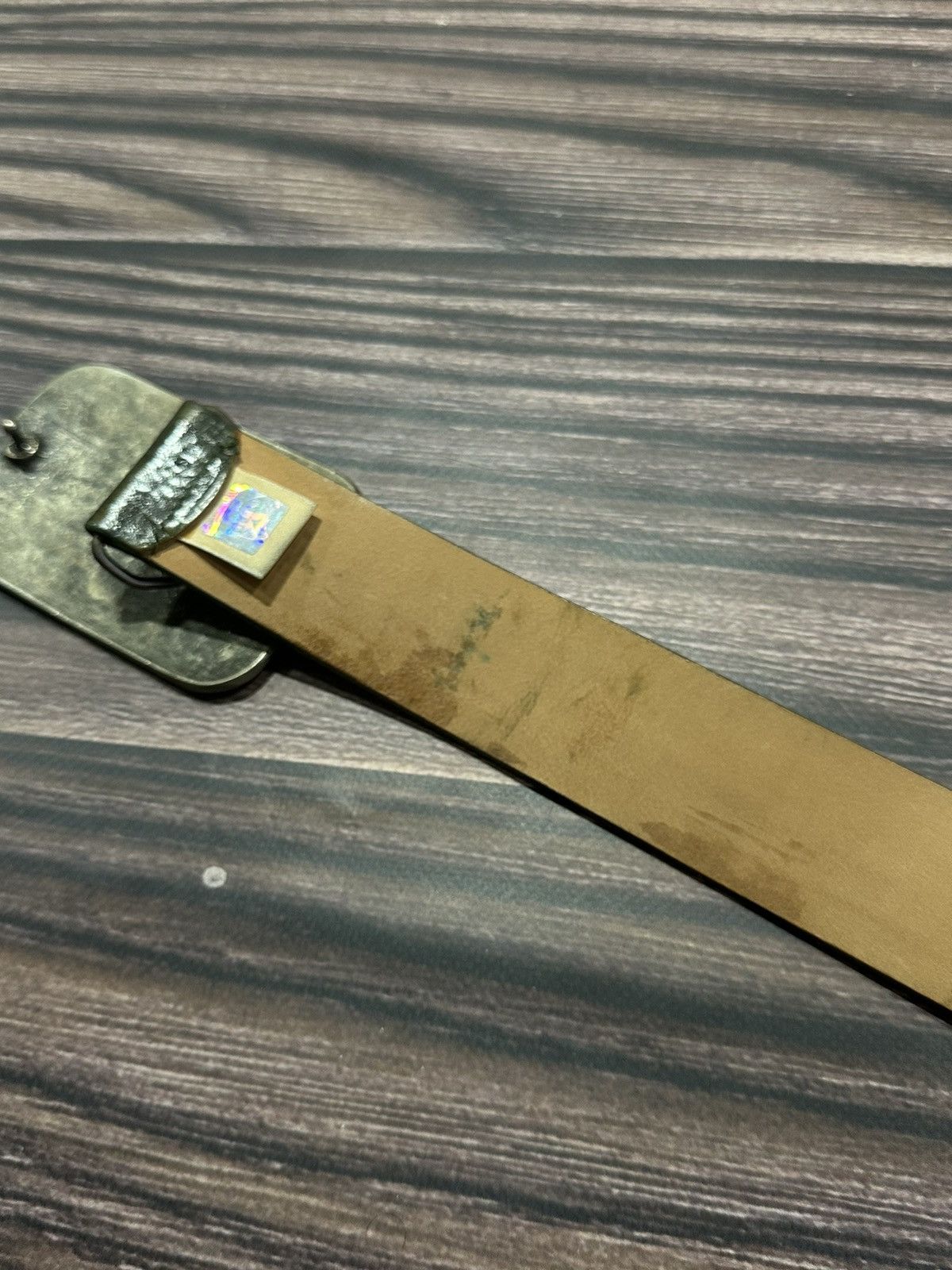 Japanese Brand × John Galliano × Vintage Vintage Galliano leather belt gothic punk big buckle Size ONE SIZE - 10 Thumbnail