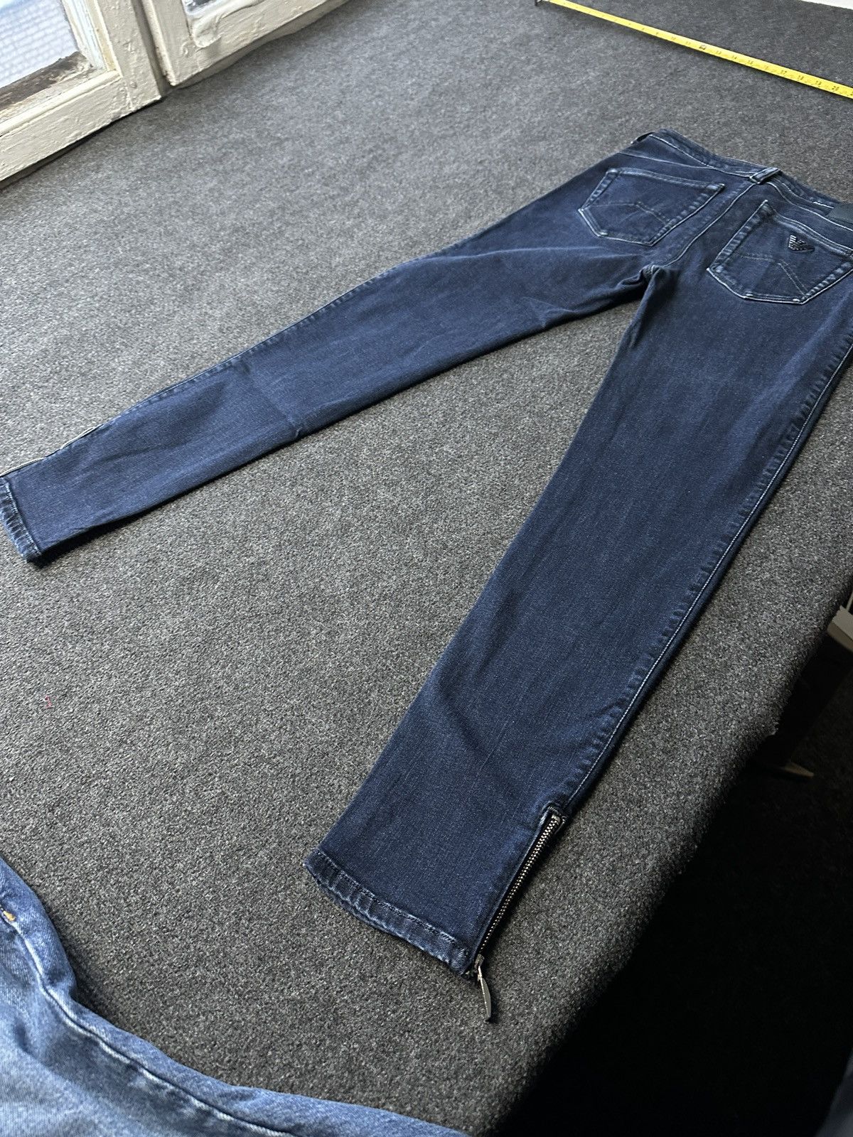 Armani 🚨Y2K WOMEN ARMANI JEANS WITH LOGO AVANT GARDE DENIM PANTS Size 26" / US 2 / IT 38 - 11 Thumbnail
