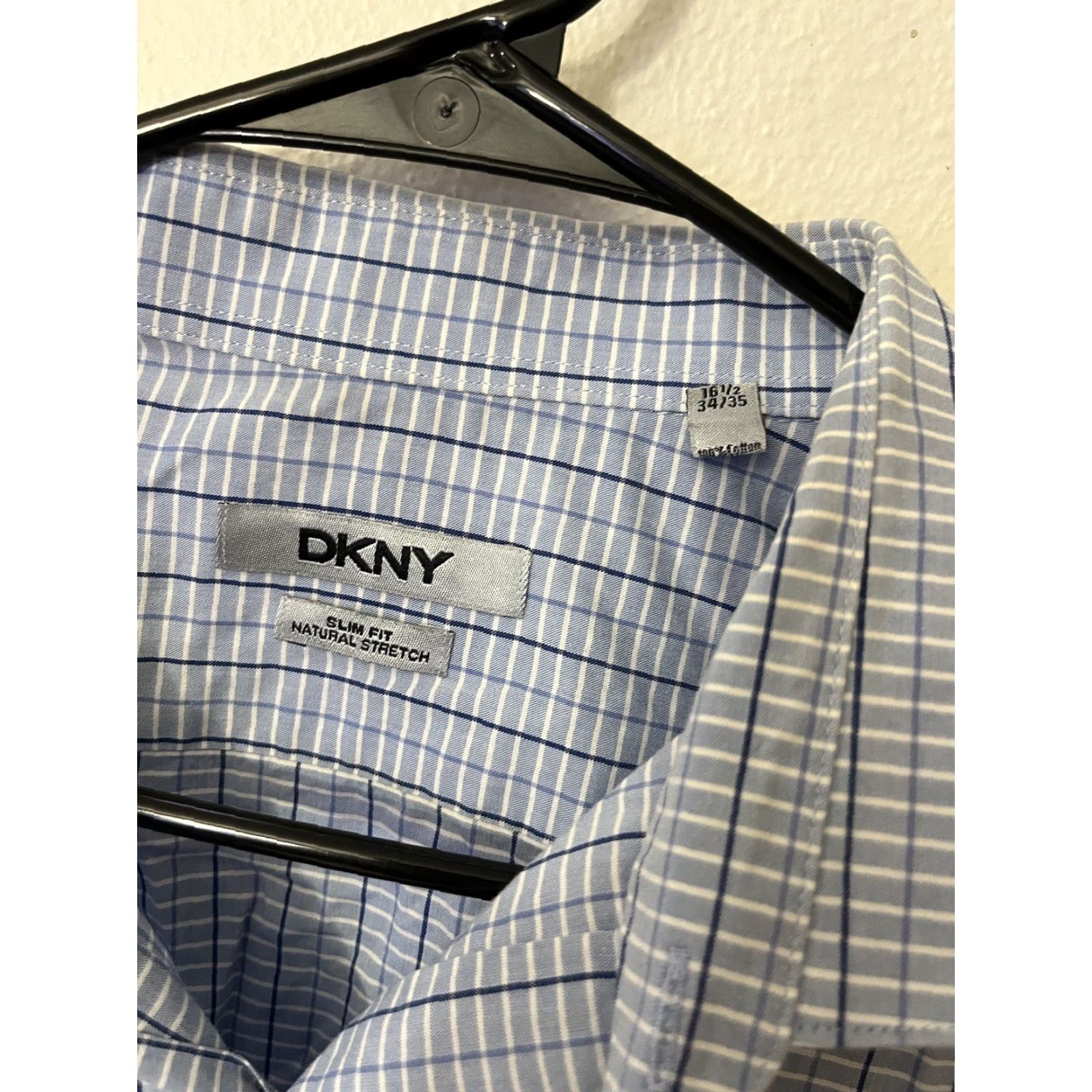 dkny slim fit dress shirt DKNY Mens Burgundy Collared Slim Fit Dress Shirt M