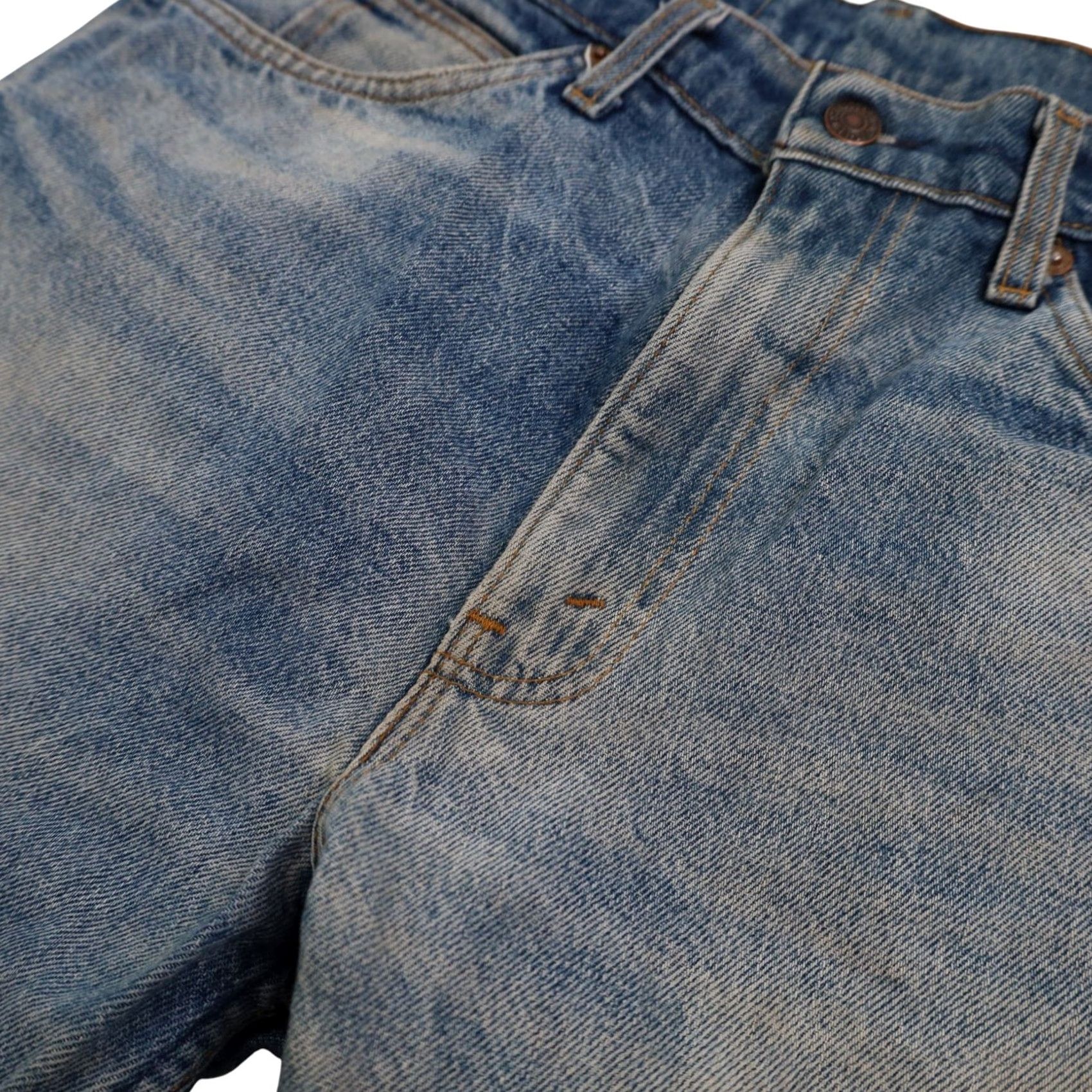 Levi's VINTAGE Levi's 505 USA Made Denim Jeans Men's 34x30 Blue Straight 8/10 Leather? Size US 34 / EU 50 - 6 Thumbnail