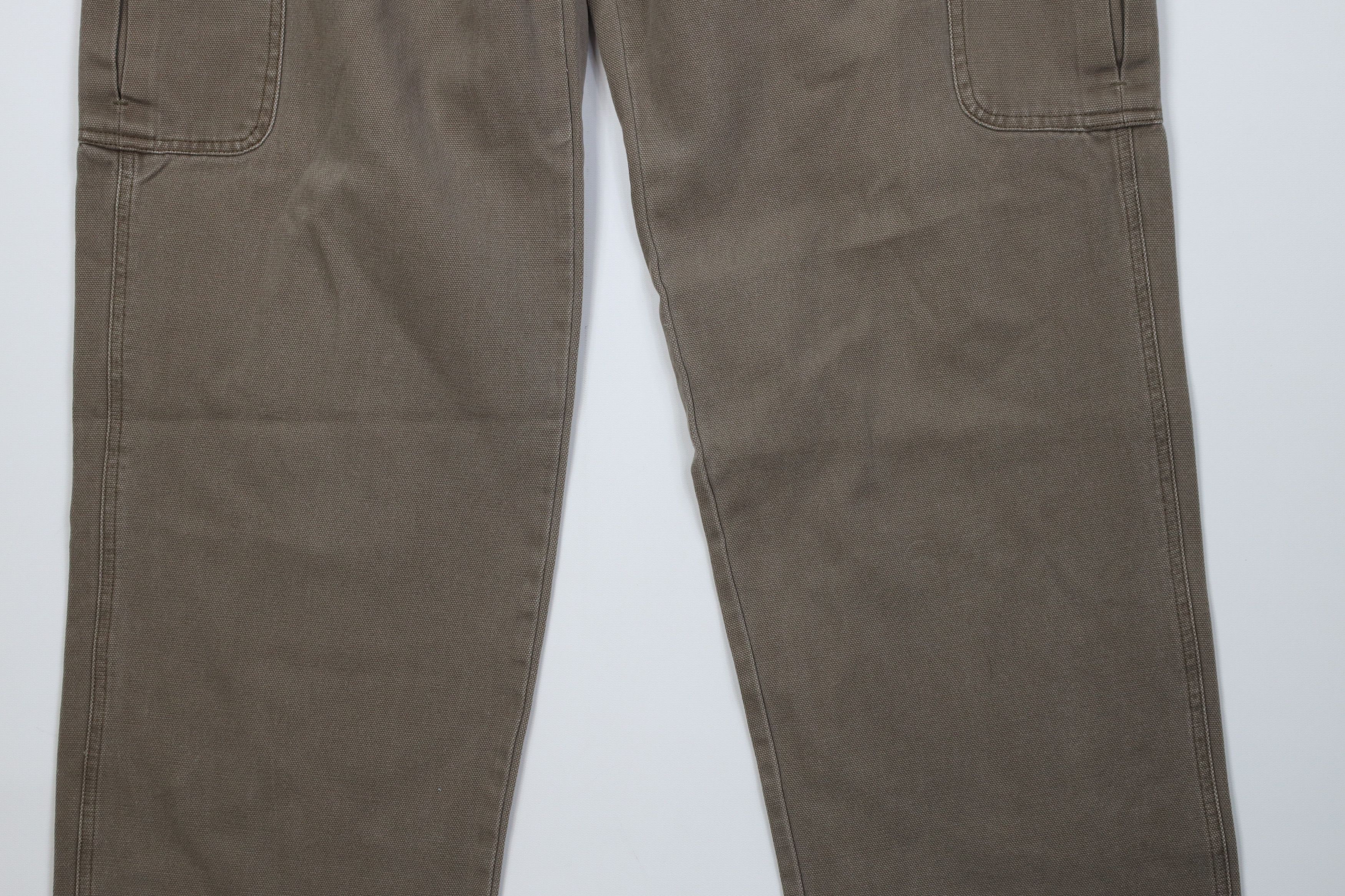 Cabelas Vintage 90s Cabelas Heavy Canvas Wide Leg Cargo Pants Brown Size US 38 / EU 54 - 4 Thumbnail