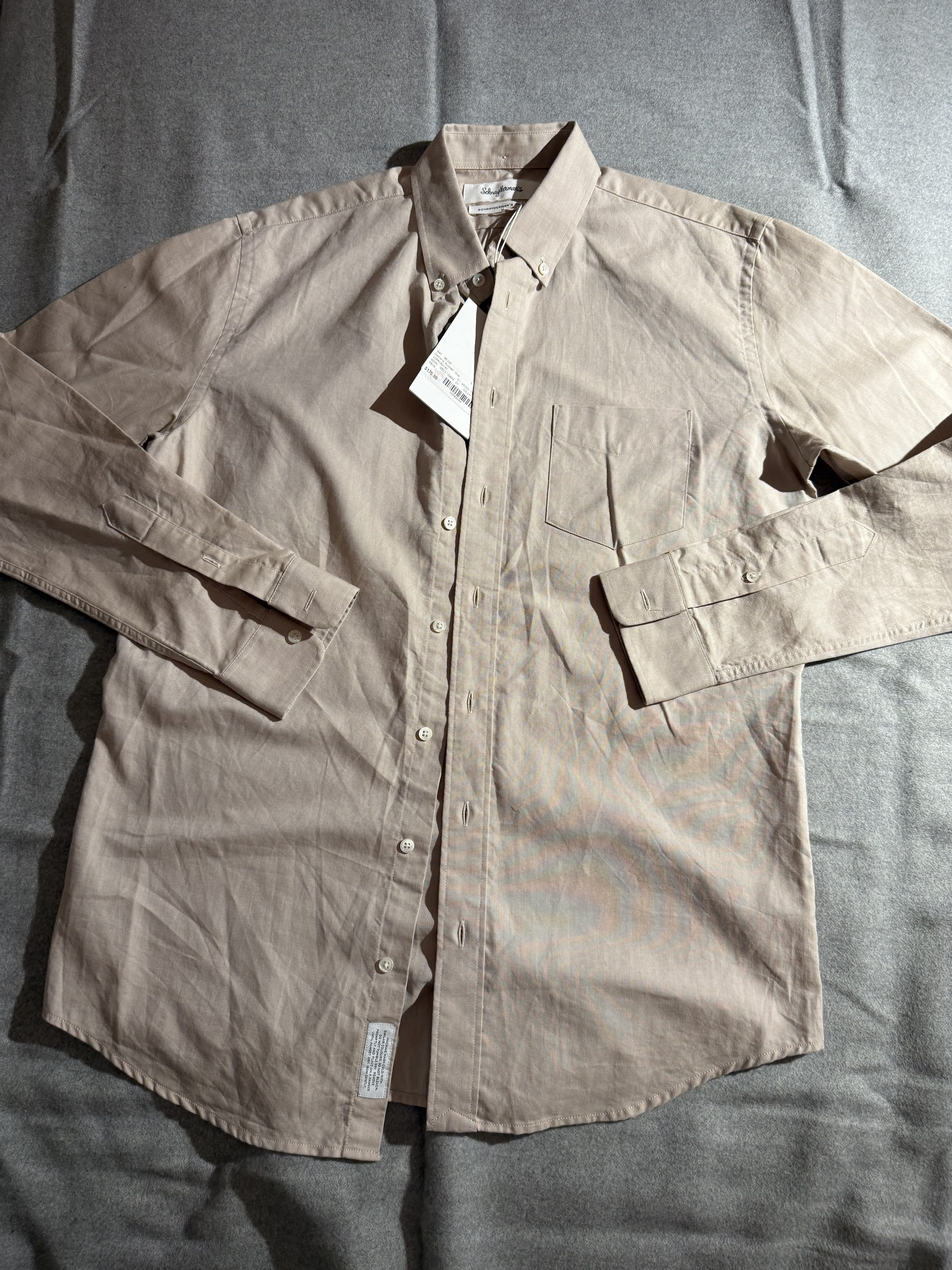 Schnaydermans Oxford shirt in taupe/beige Size US S / EU 44-46 / 1 - 1 Thumbnail