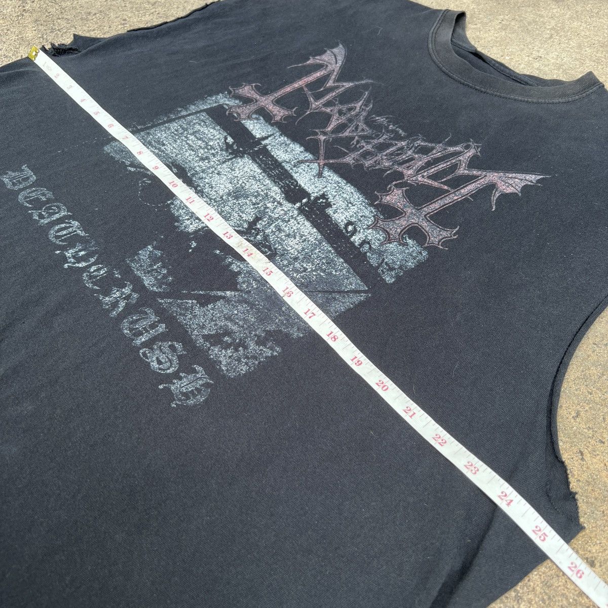 Band Tees Vintage Y2K Mayhem black metal Promo Tee 2XL Thrashed Faded Size US XXL / EU 58 / 5 - 7 Thumbnail