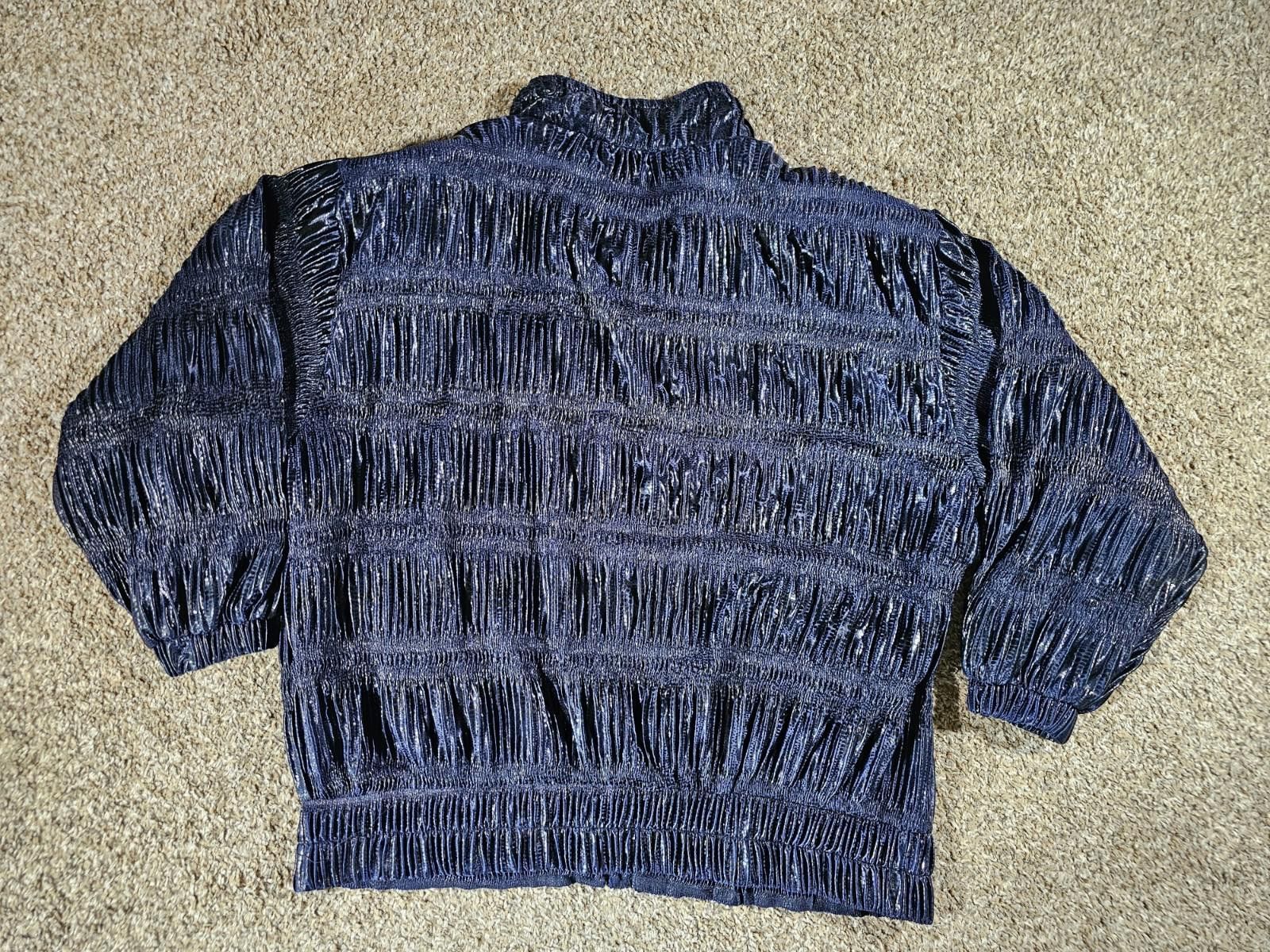 Fucking Awesome ARES fullzip ruffle jacket Black Blue SEE MEASUREMENTS Size M / US 6-8 / IT 42-44 - 6 Thumbnail