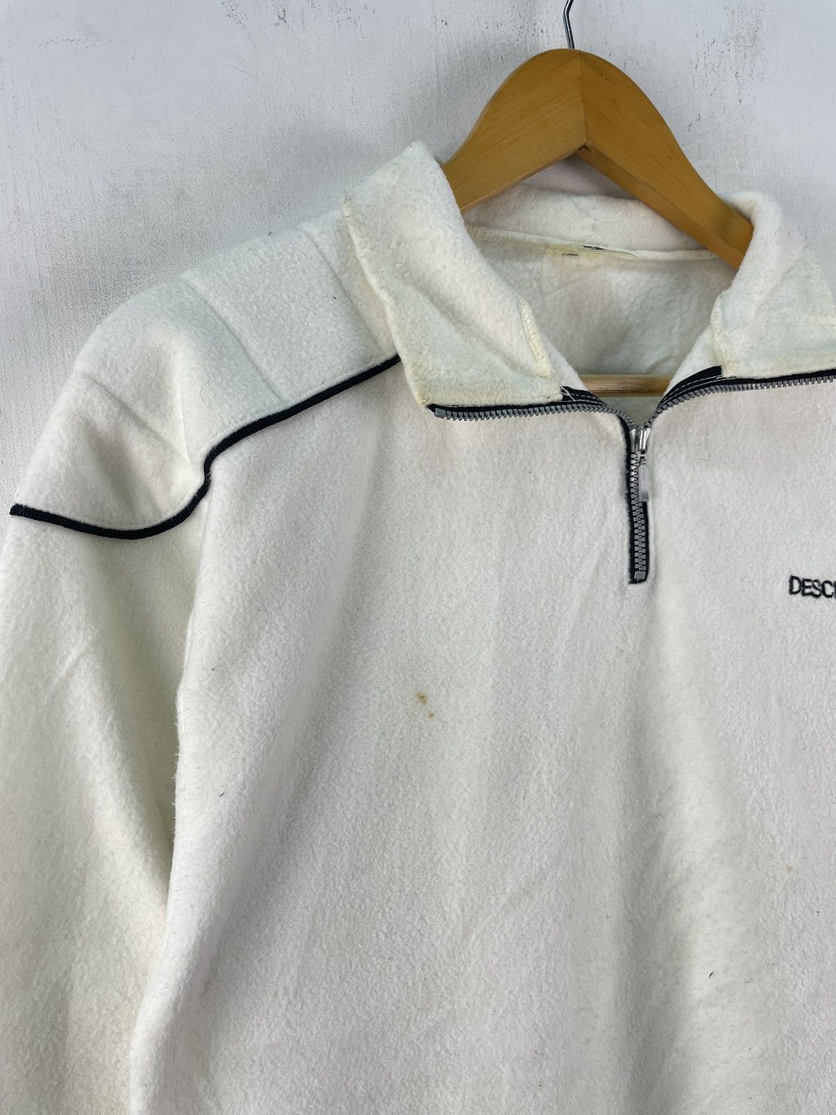 Descente × Vintage Vintage 90s Descente 1/4 Fleece Pullover Sweatshirt Size US M / EU 48-50 / 2 - 4 Thumbnail