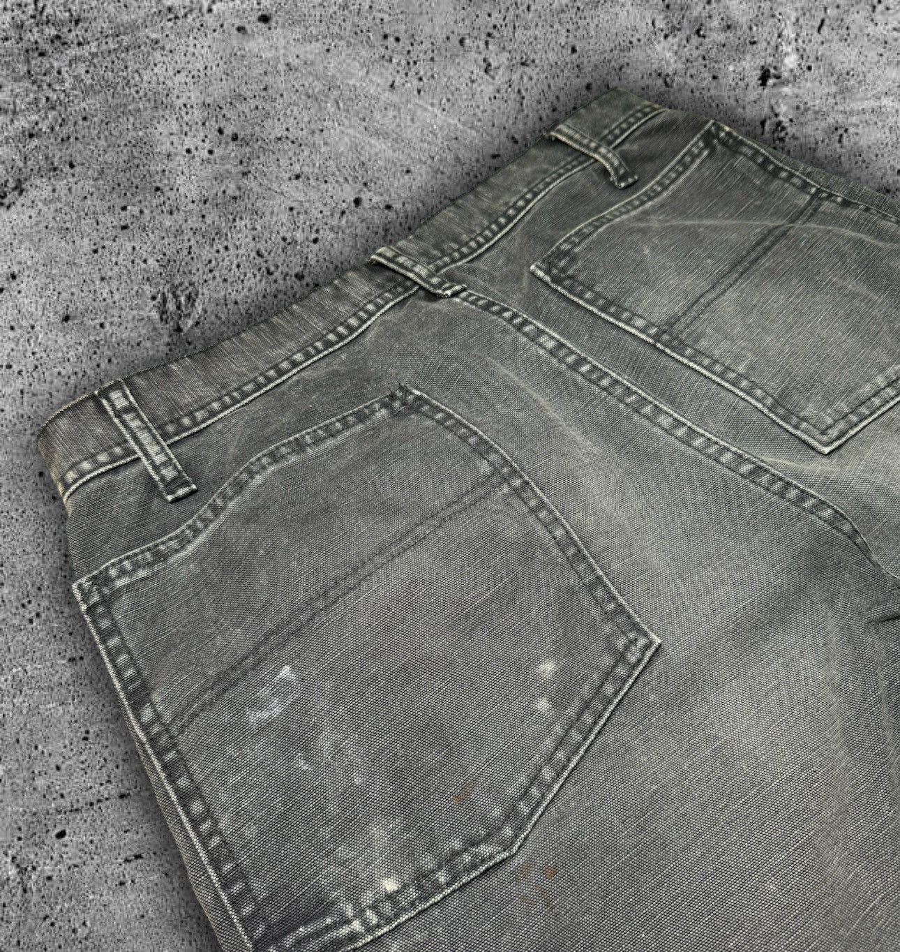 Japanese Brand BOWWOW “DOUBLE KNEE DUCK PAINTER PANTS” Size US 32 / EU 48 - 9 Thumbnail