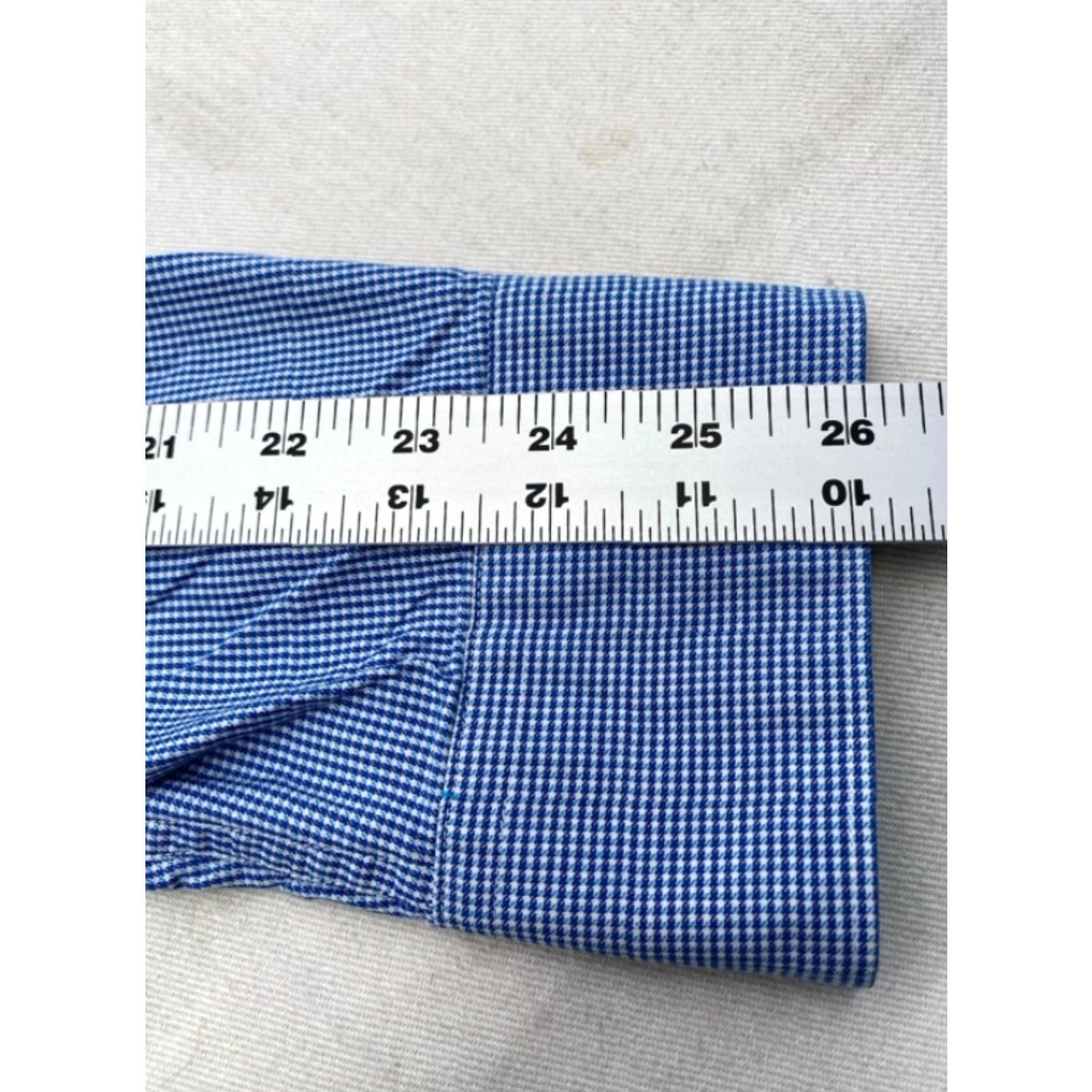 Vintage VINTAGE James Tattersall Mens XL Long Sleeve Button Up Blue Check Shirt Cotton 3955 Size US XL / EU 56 / 4 - 7 Thumbnail