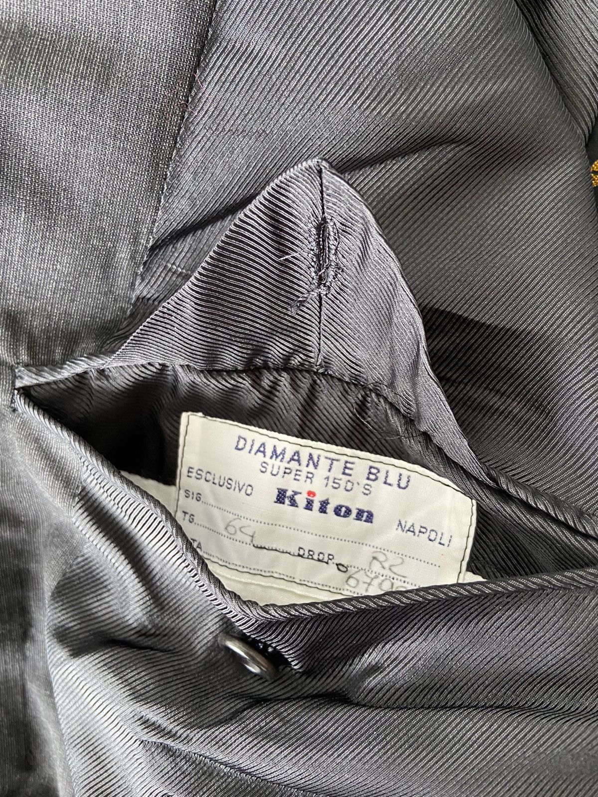 Kiton Kiton Napoli Double Breasted Grey Coat Jacket Size 64 Size 54L - 5 Thumbnail