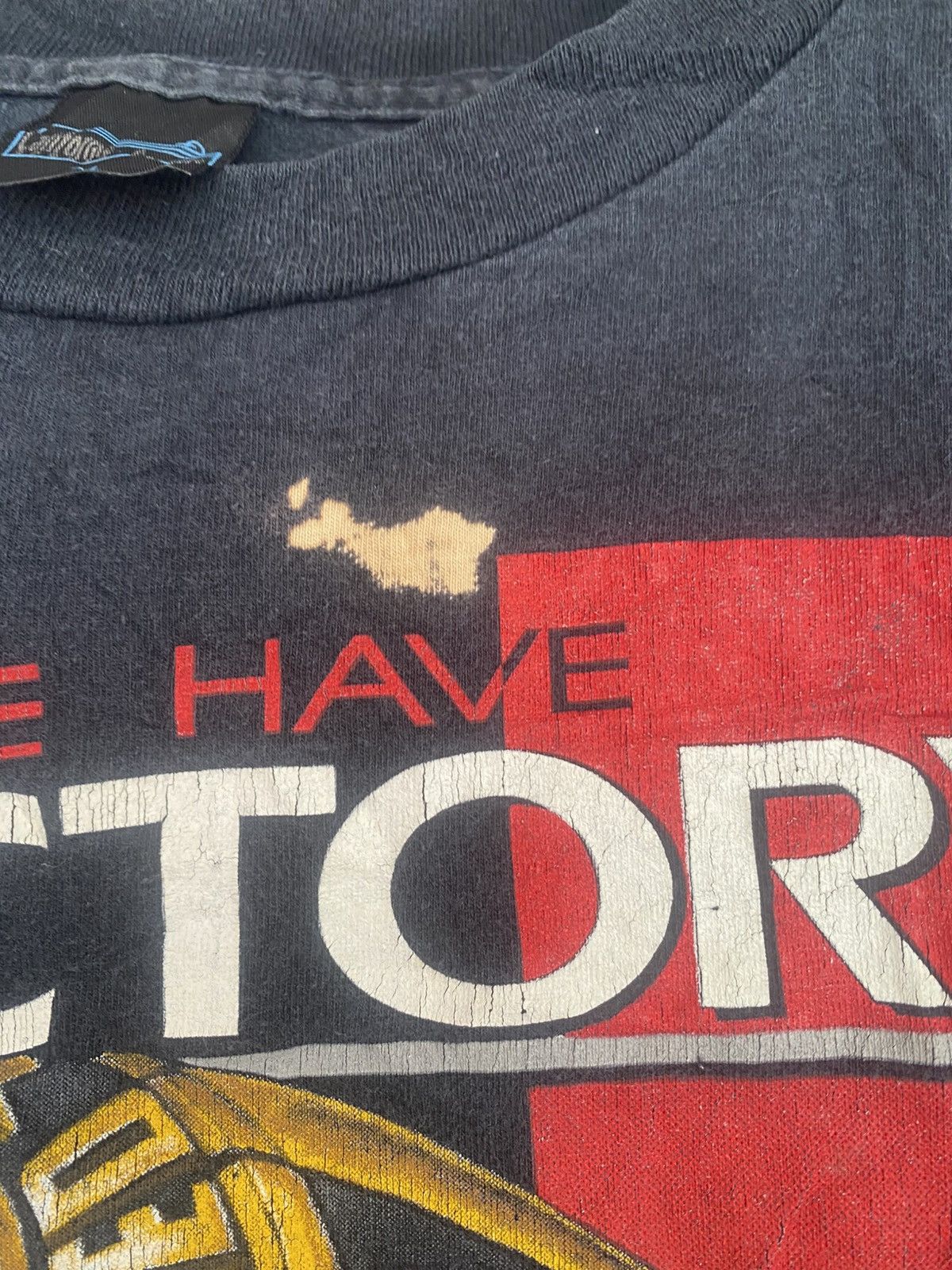Vintage Vtg 90s Victory Jesus Ring Justified Redeemed T shirt Rap Size US XL / EU 56 / 4 - 5 Thumbnail