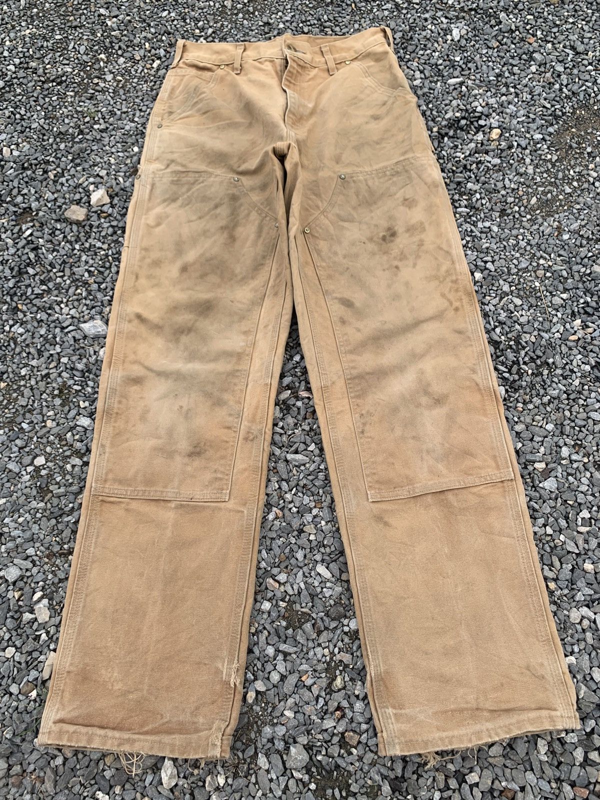 Carhartt VINTAGE CARHART DOUBLE KNEE RUSTY DAMAGE DISTRESSED DENIM Size US 30 / EU 46 - 3 Thumbnail