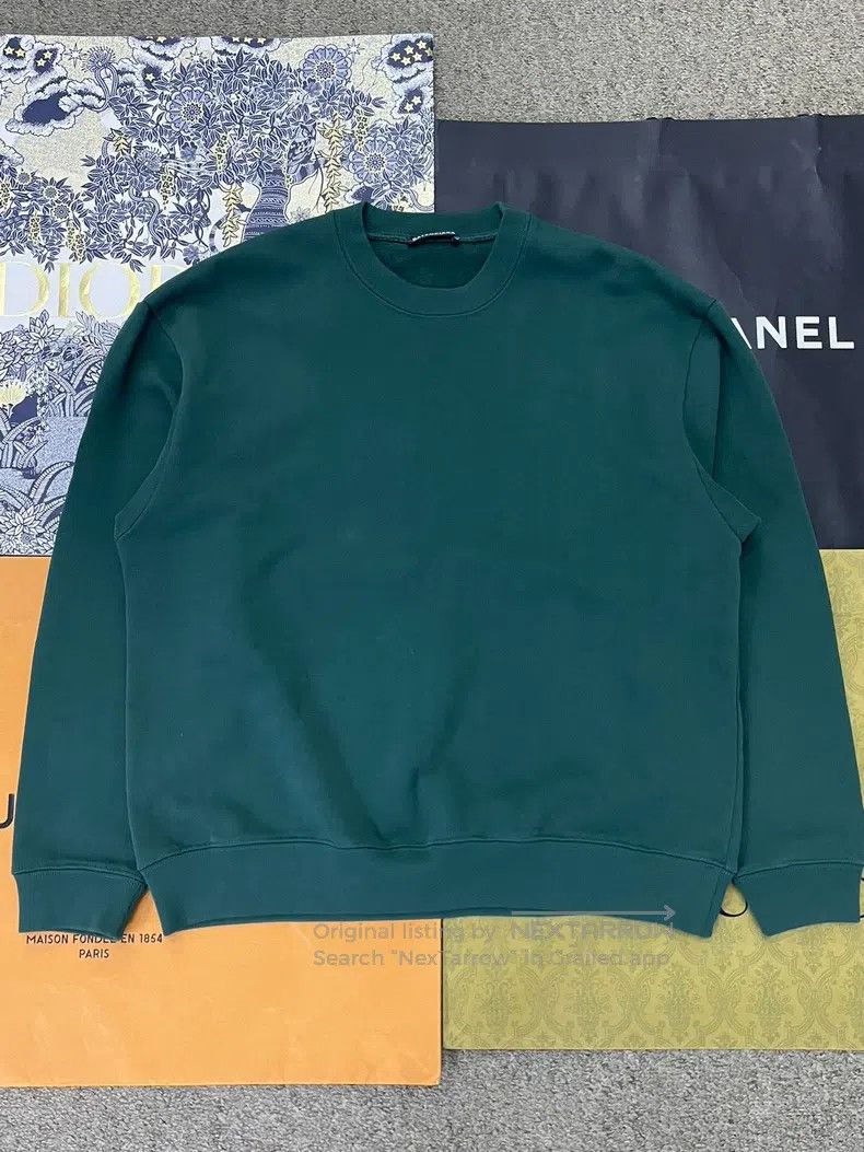 Balenciaga Balenciaga Green round-neck sweatshirt with large logo, si Size US S / EU 44-46 / 1 - 1 Thumbnail