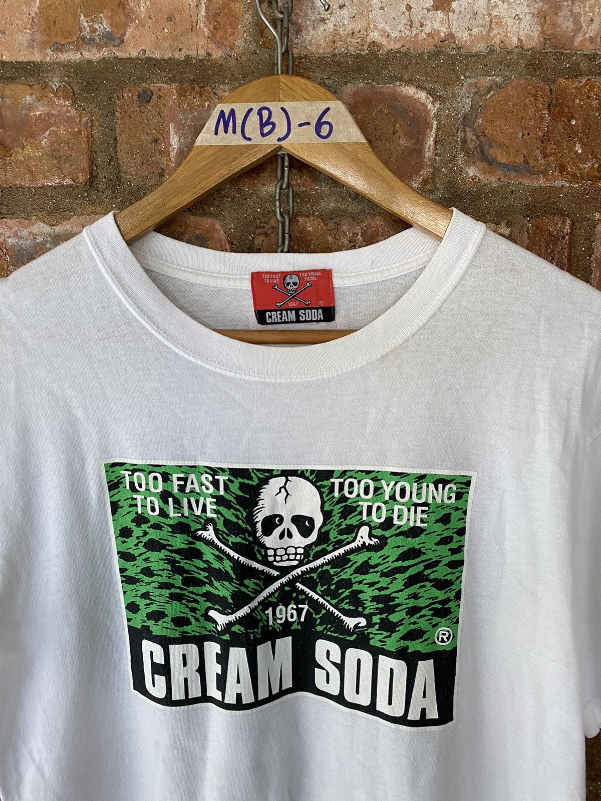 Hiroshi Fujiwara × Japanese Brand × PHENOMENON 2000s Cream Soda To fast to live to yong to die tee Size US M / EU 48-50 / 2 - 3 Thumbnail