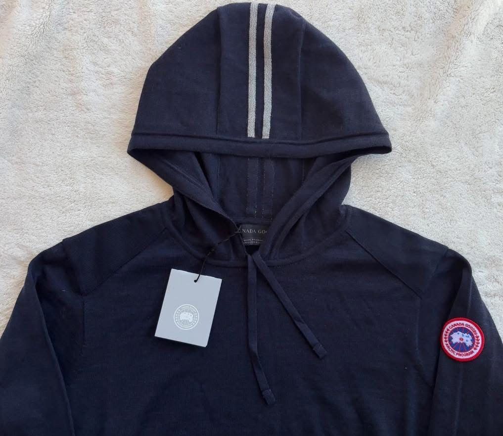 Canada Goose Canada Goose Navy Amherst Knit Hoodie Size US XL / EU 56 / 4 - 3 Thumbnail