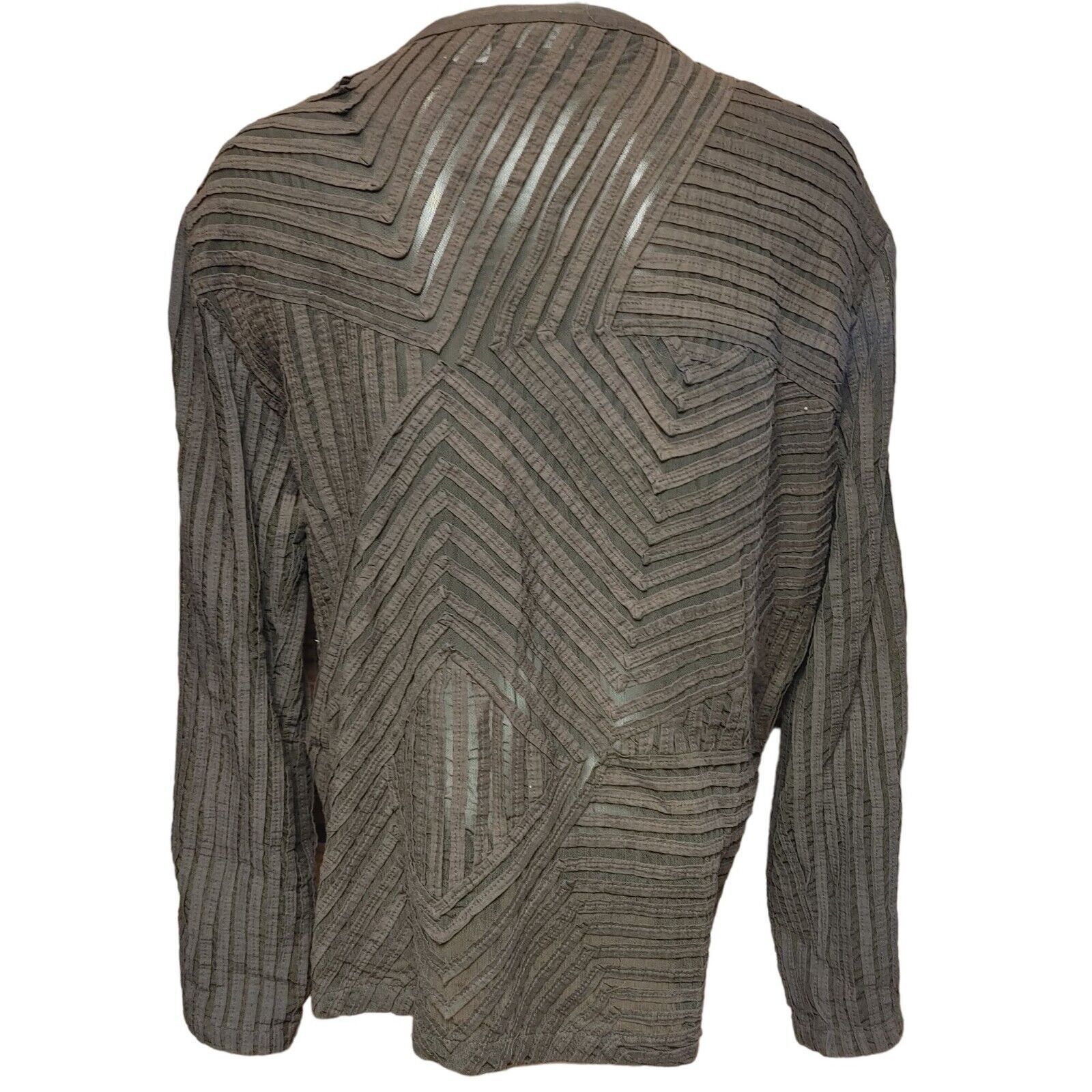 Chicos Chico's Women's Black Nylon Sheer Long Sleeve Top 3 Size 3XL / US 20-22 - 2 Thumbnail