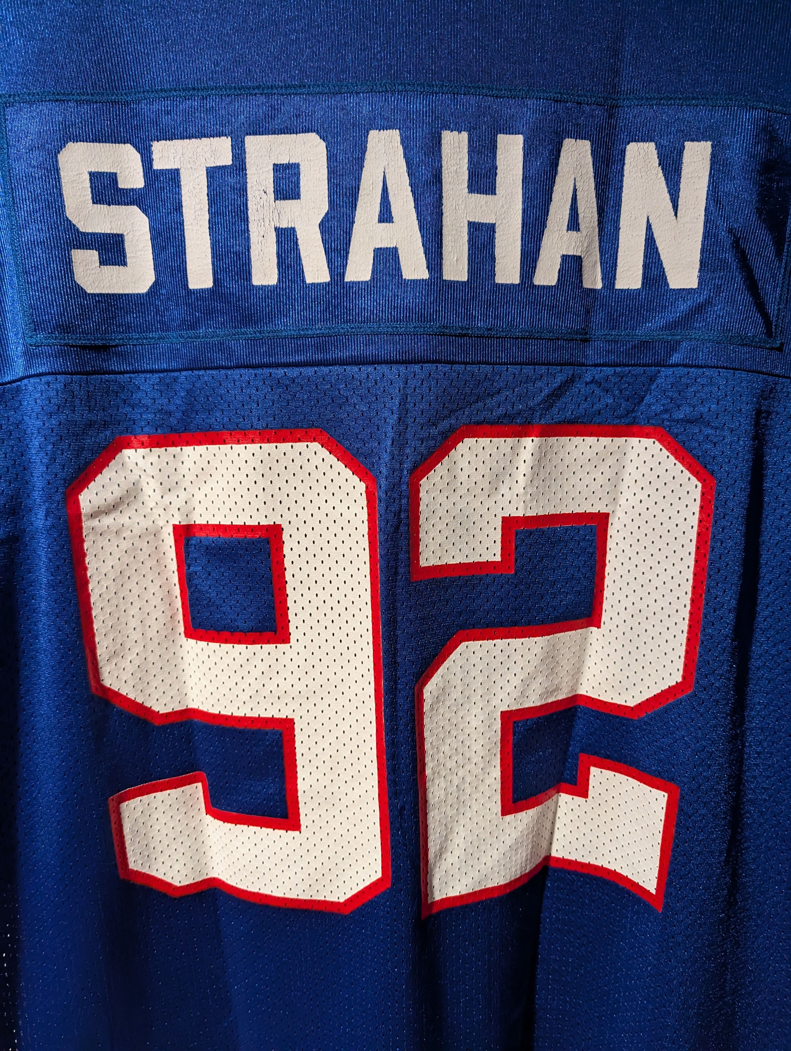 NFL Vintage 90s New York Giants Michael Strahan NFL Jersey Size US L / EU 52-54 / 3 - 2 Thumbnail