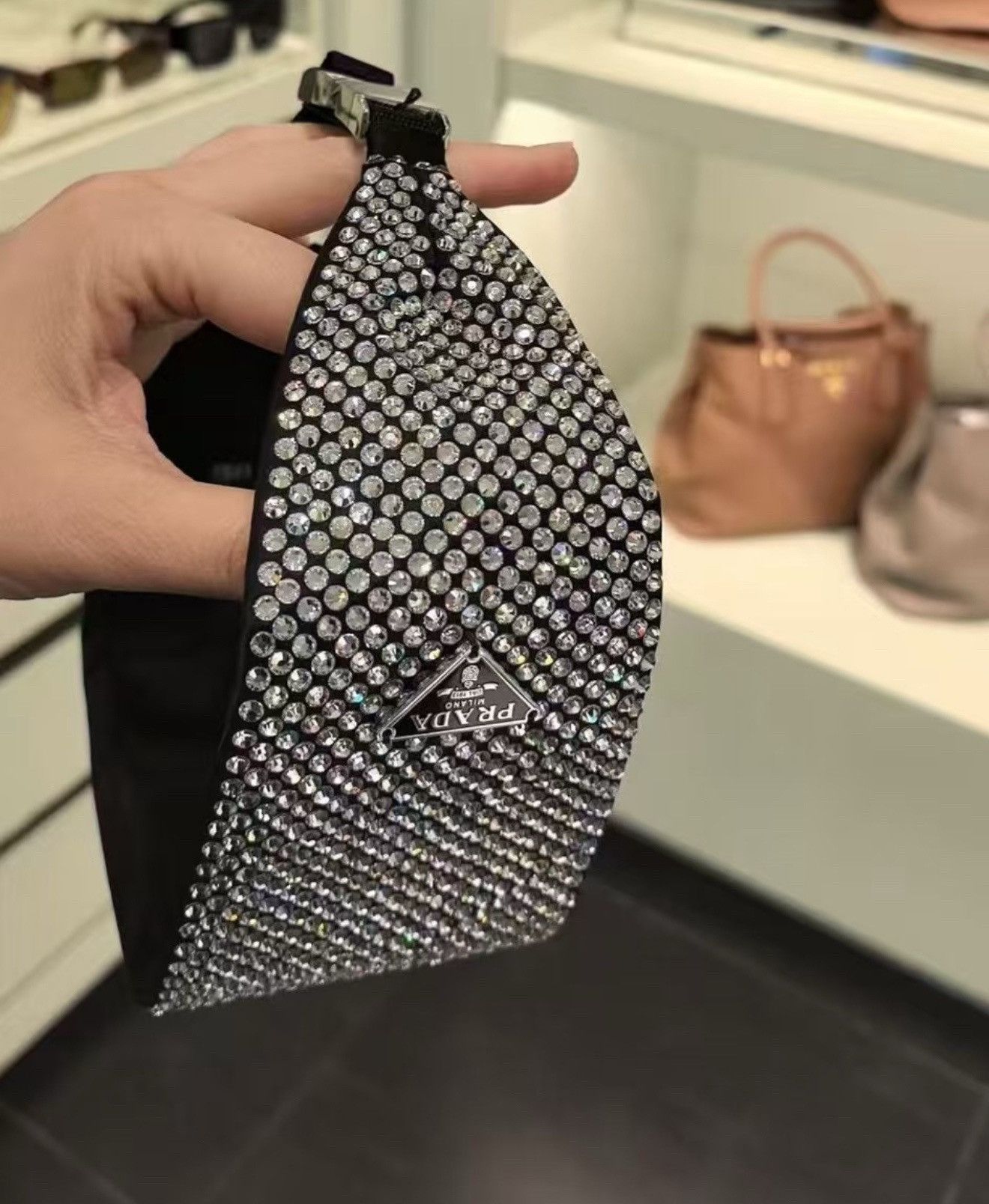 Gucci Prada Crystal Metallic Headband Size ONE SIZE - 9 Thumbnail