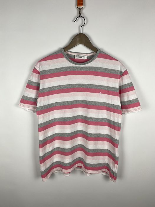 Pink yves saint store laurent t shirt