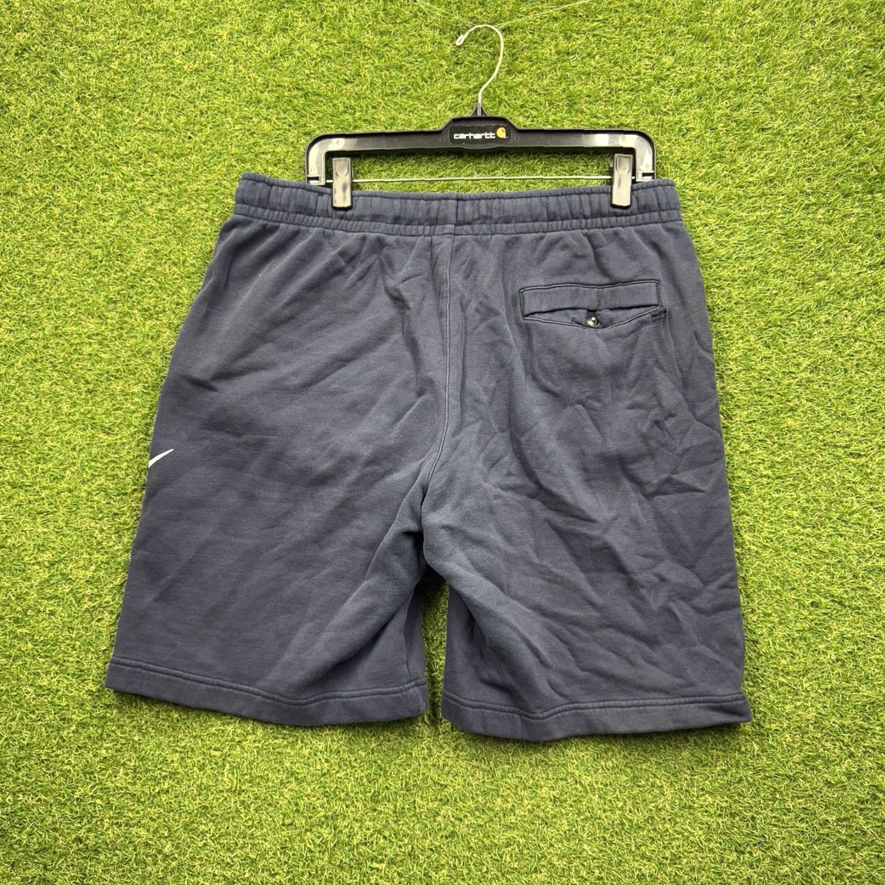 Nike Nike Sweat Shorts Mens Large Blue Cotton Cargo Pocket 8" Inseam Gym Work Out Size US 33 - 2 Thumbnail