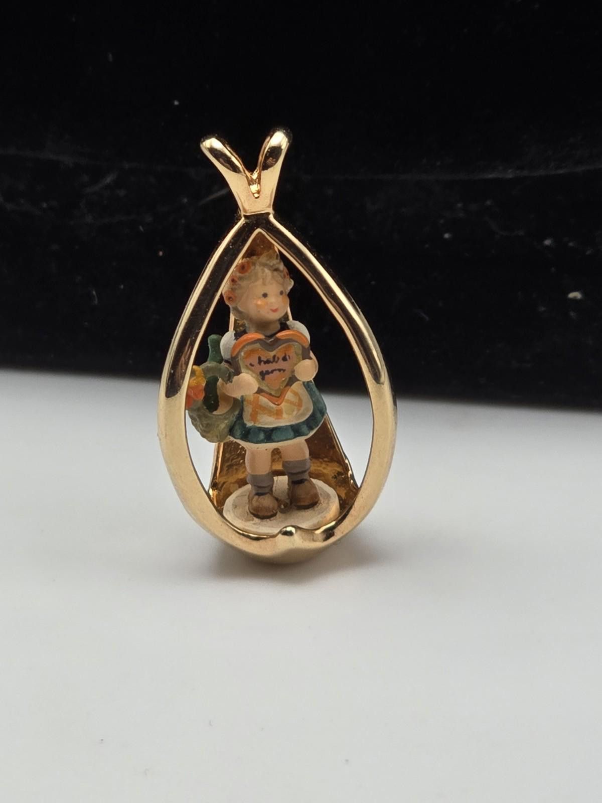 The Unbranded Brand 1986 Goebel Olszewski Sterling on 14k GF Chain Valentine Size ONE SIZE - 7 Thumbnail