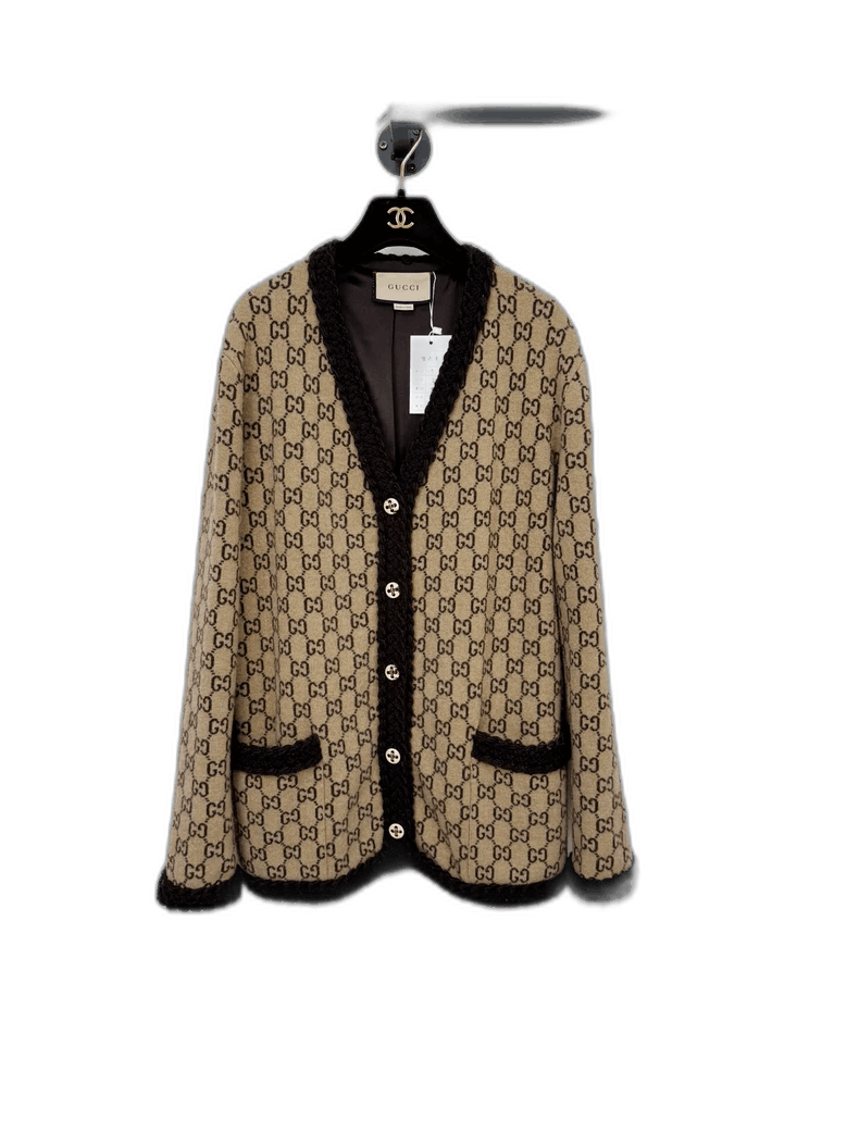 Gucci Wool Coat Size S With Logo