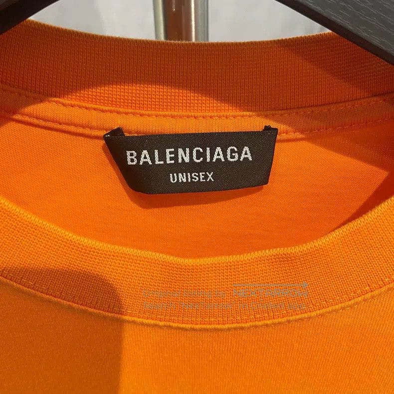 Balenciaga Balenciaga Short Sleeve with Orange Logo Embroidery Size US M / EU 48-50 / 2 - 3 Thumbnail