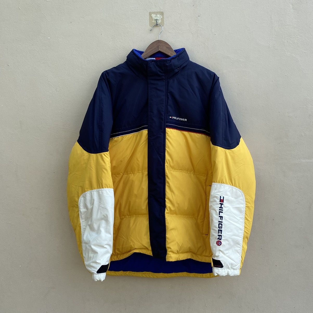 image of Tommy Hilfiger Puffer Jacket in Yellow, Men's (Size XL)