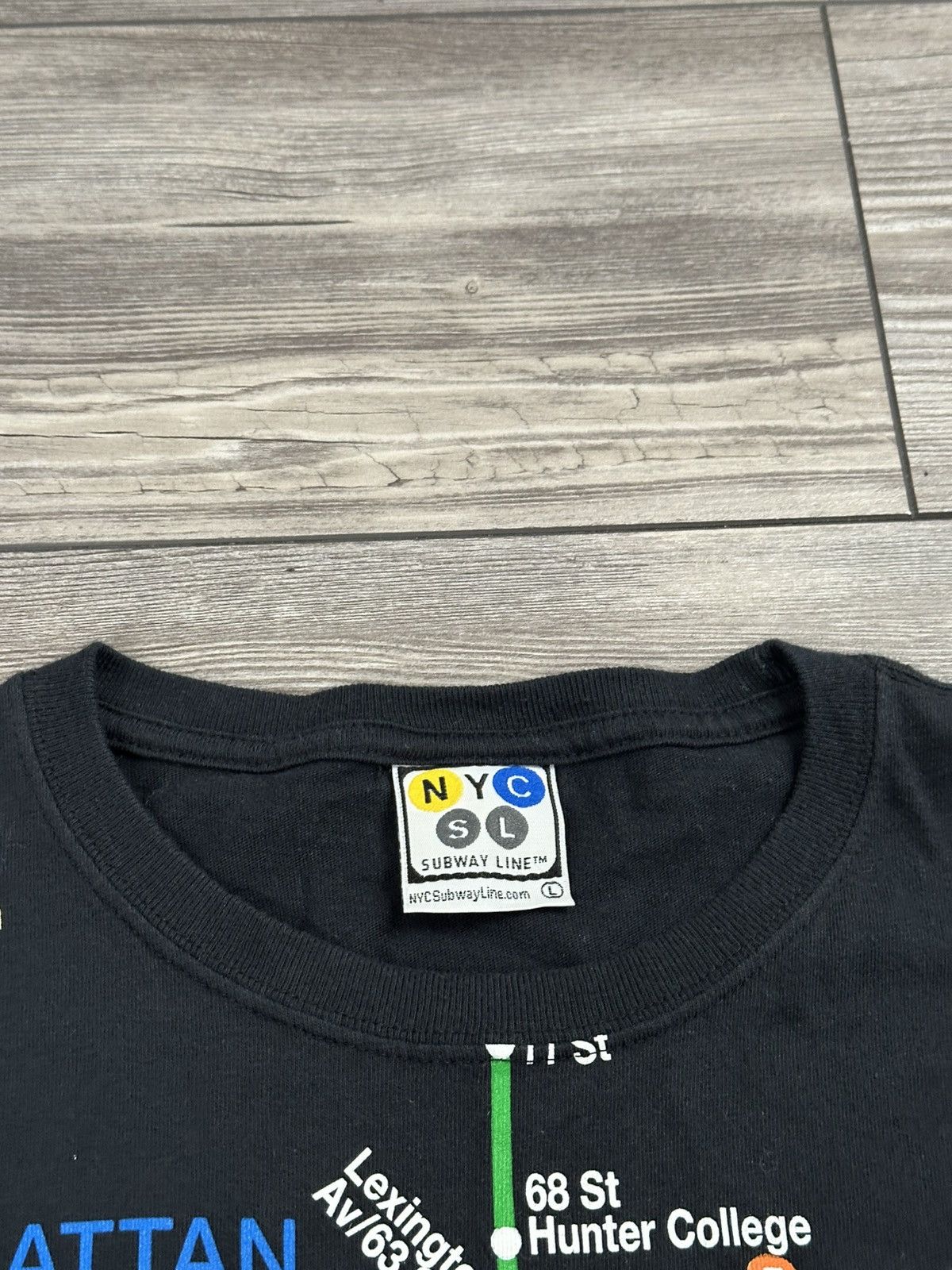 Vintage Vintage Y2K New York Subway Lines T Shirt Size US L / EU 52-54 / 3 - 3 Thumbnail