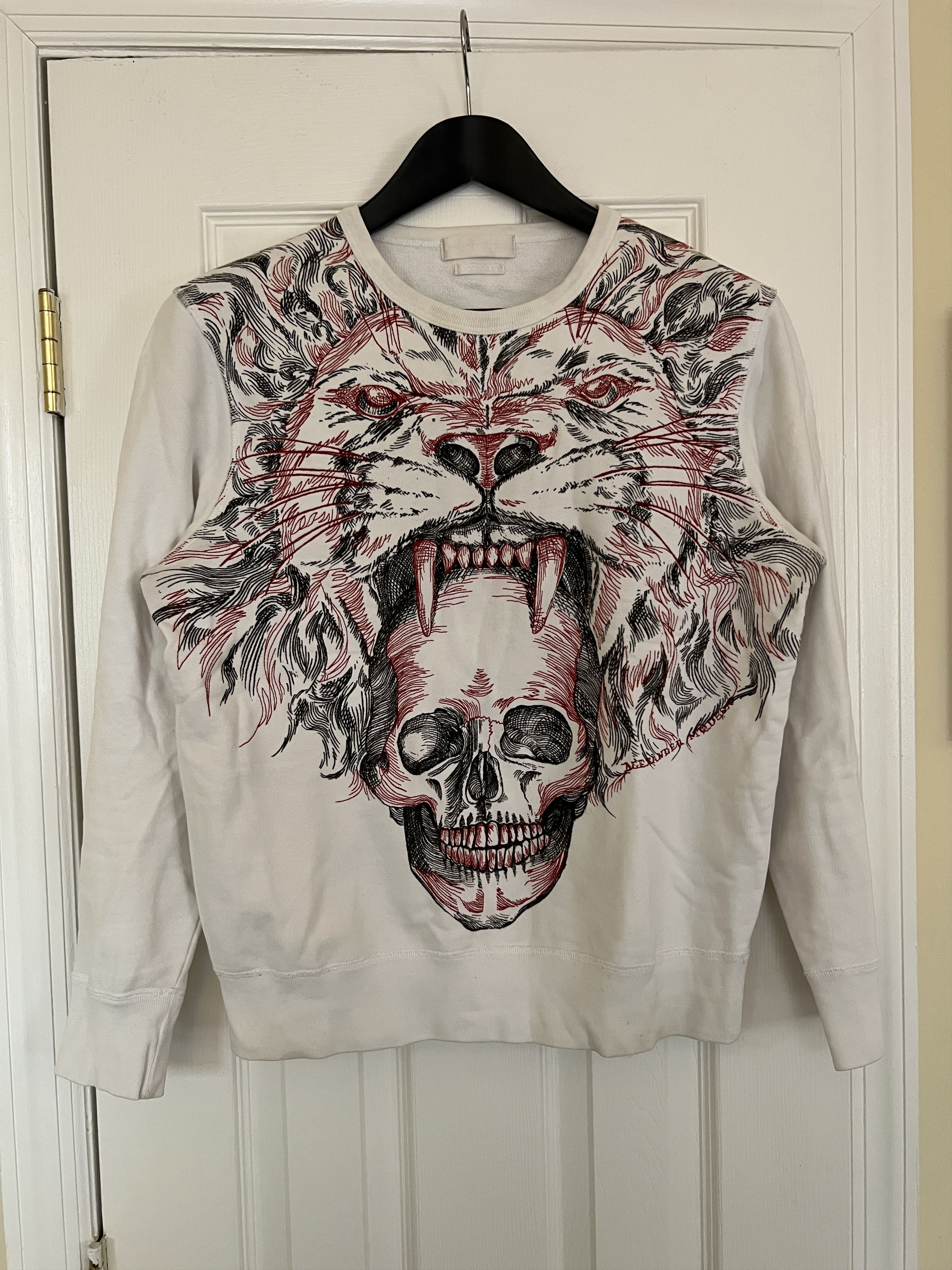 Alexander McQueen Embroidered Skull Sweatshirt Size US S / EU 44-46 / 1 - 1 Thumbnail
