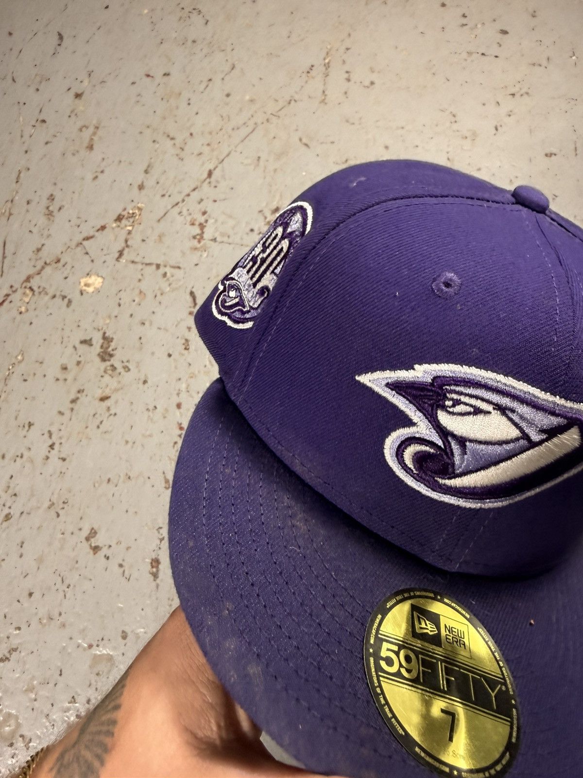 New Era Retro Purple Toronto Blue Jays Fitted Hat Size ONE SIZE - 2 Thumbnail