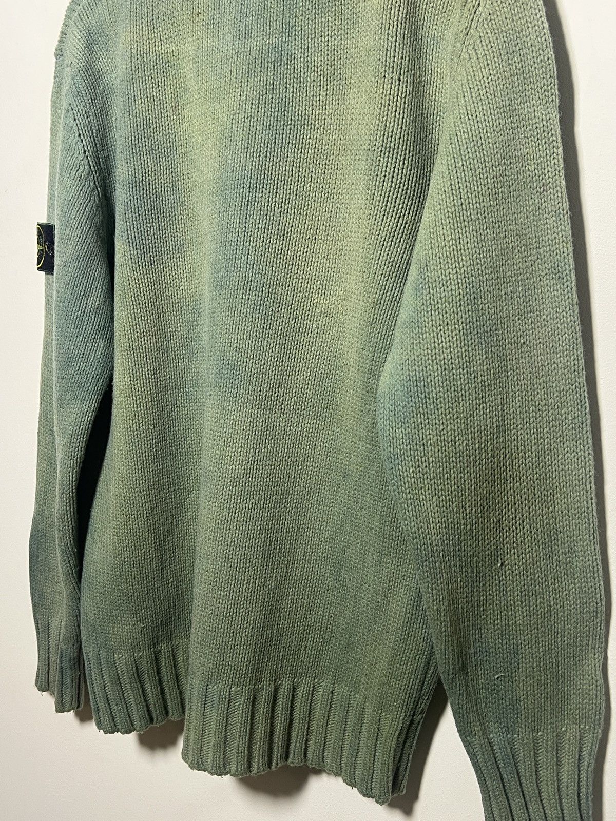 Stone Island Stone Island Chunky Overdyed Sweater – Vintage – Sage Green Size US M / EU 48-50 / 2 - 15 Thumbnail
