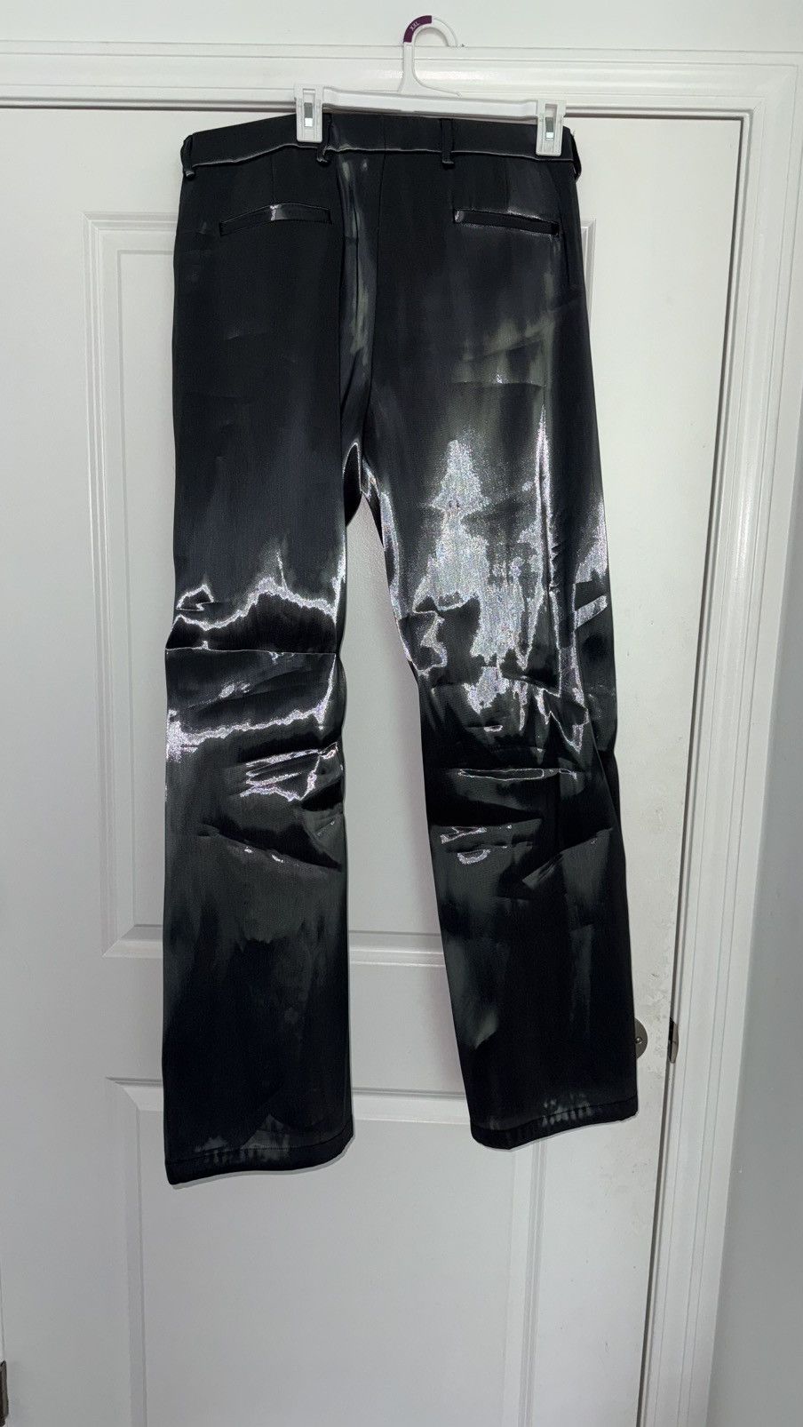 Heliot Emil Liquid Metal Trousers in Silver, Men's (Size 36) — image 4 of 6