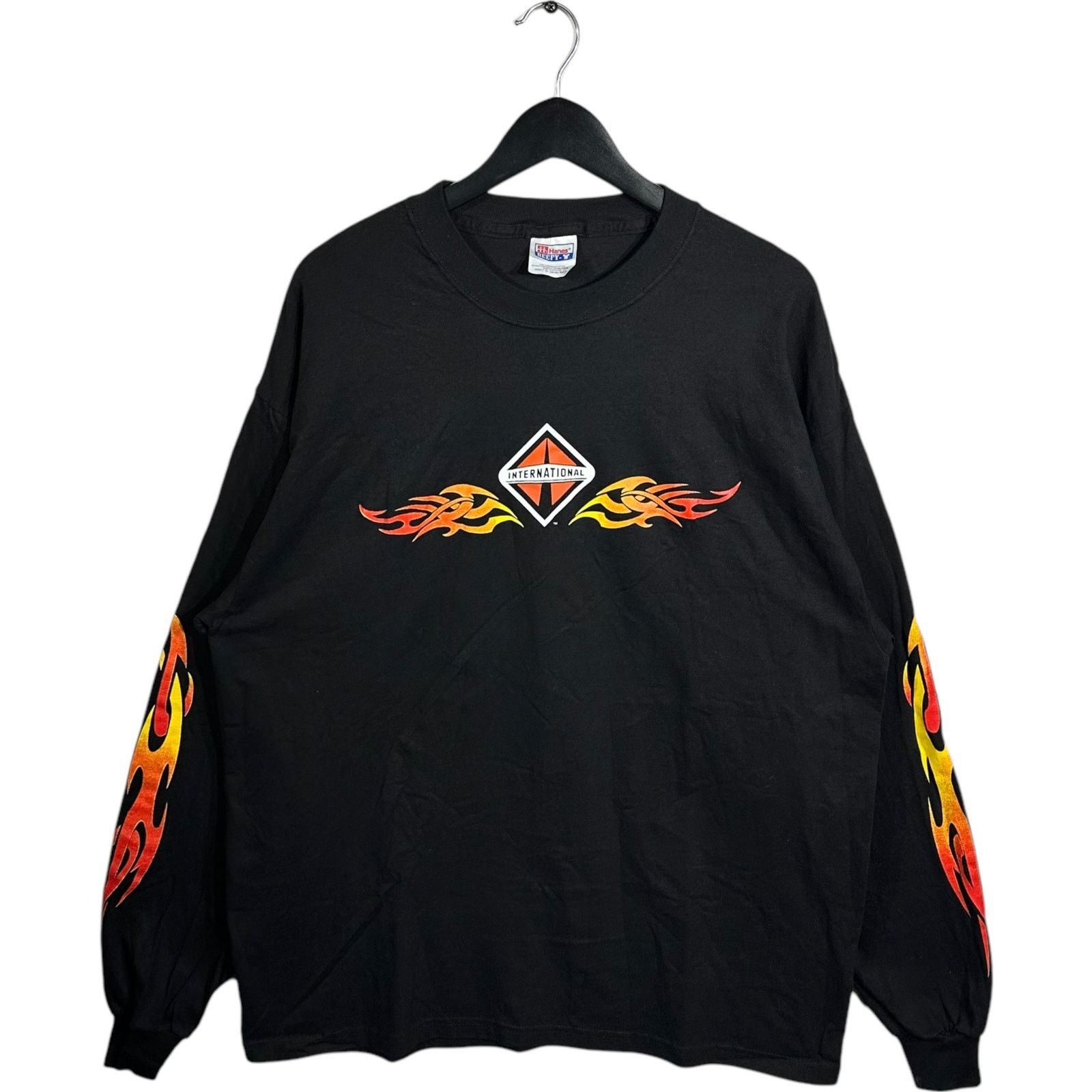 Vintage Vintage International Flame Long Sleeve Size US XL / EU 56 / 4 - 1 Thumbnail
