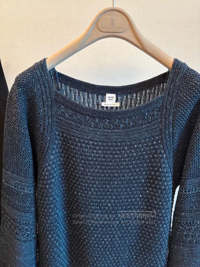 Hermes Hermes Silk-cotton knit sweater Size XS / US 0-2 / IT 36-38 - 2 Thumbnail